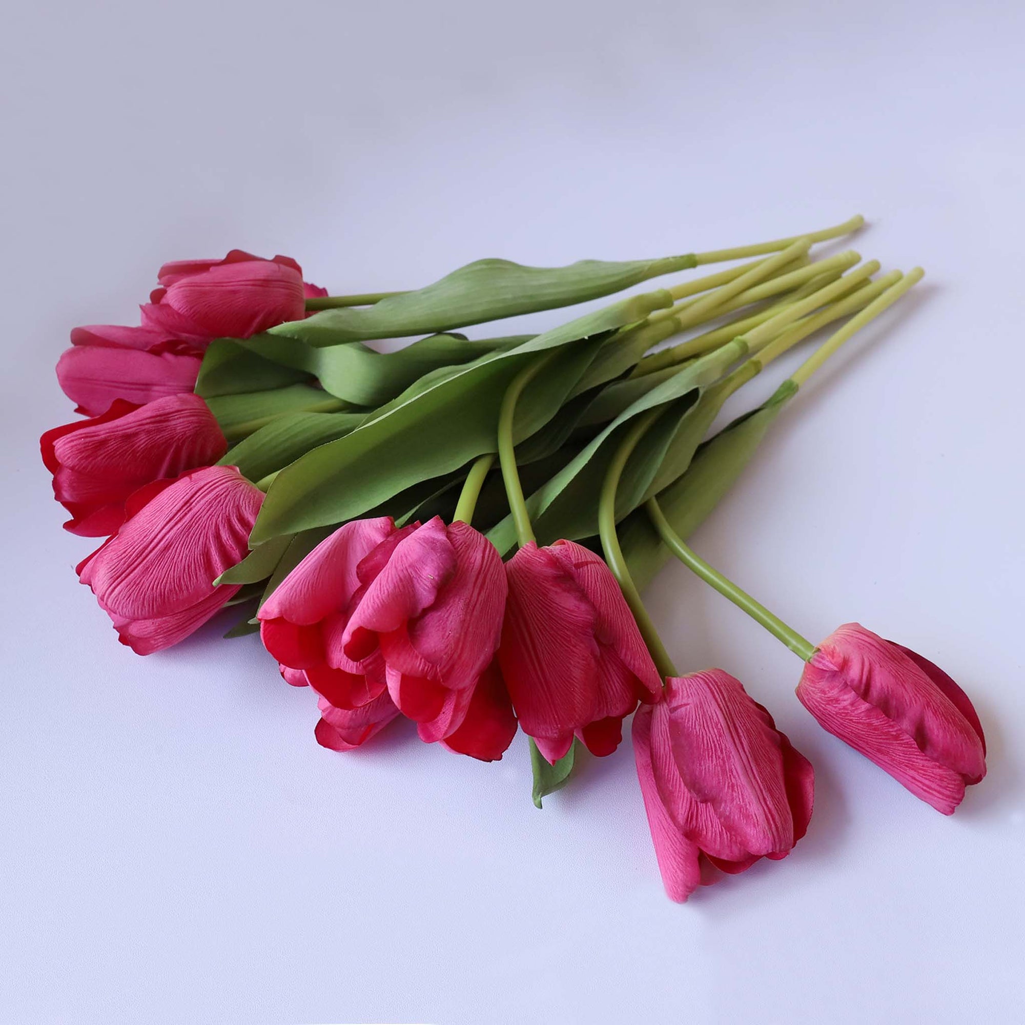 Real Touch Tulips Silk Flowers for Home Decor