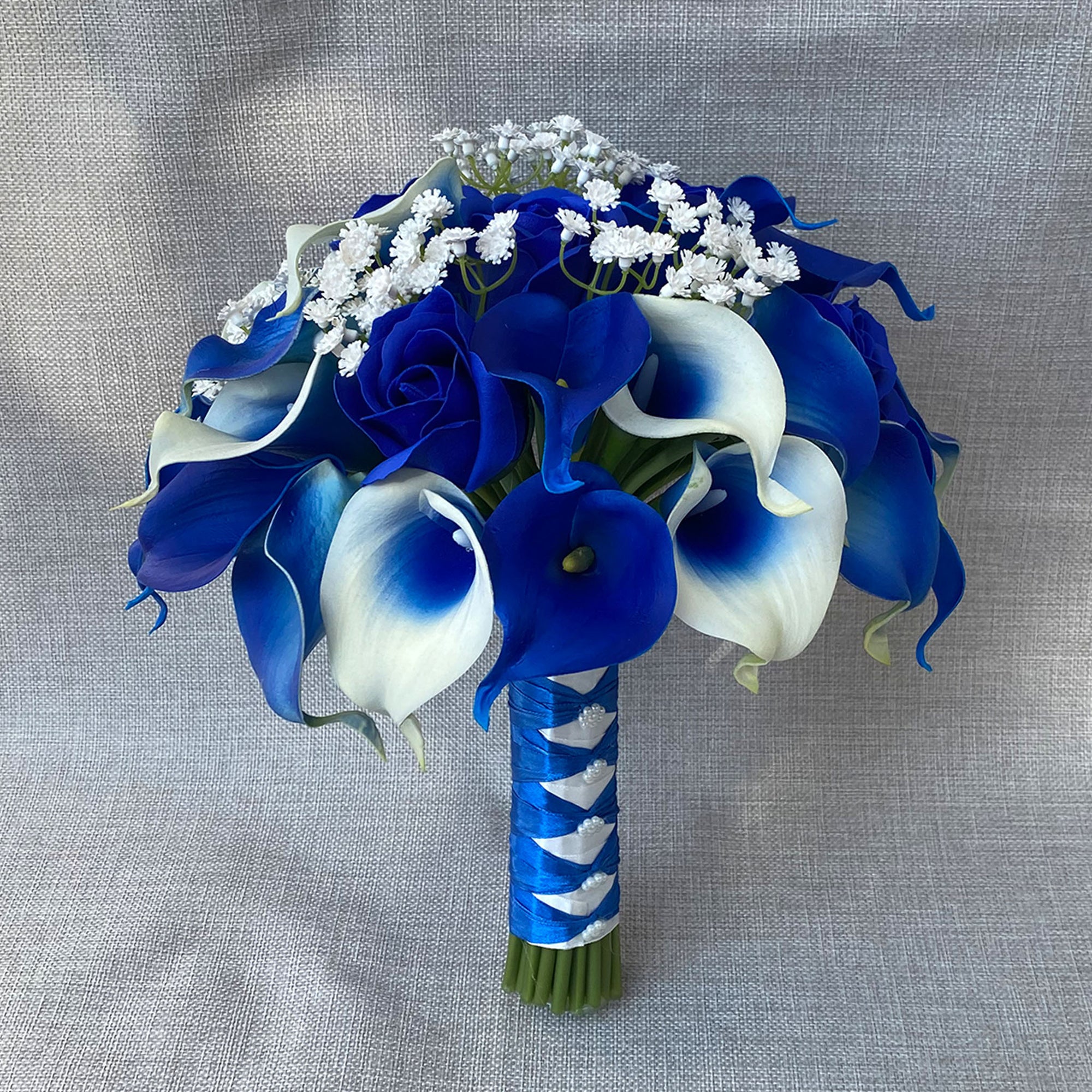 Royal Blue Calla Lily Bridal Bouquet