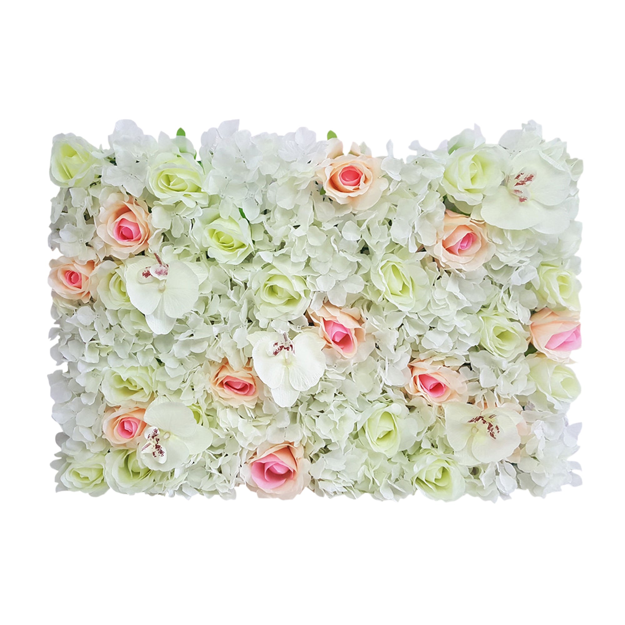 Ivory Wedding Decoration Fake Hydrangea Flower Backdrops Champagne Rose