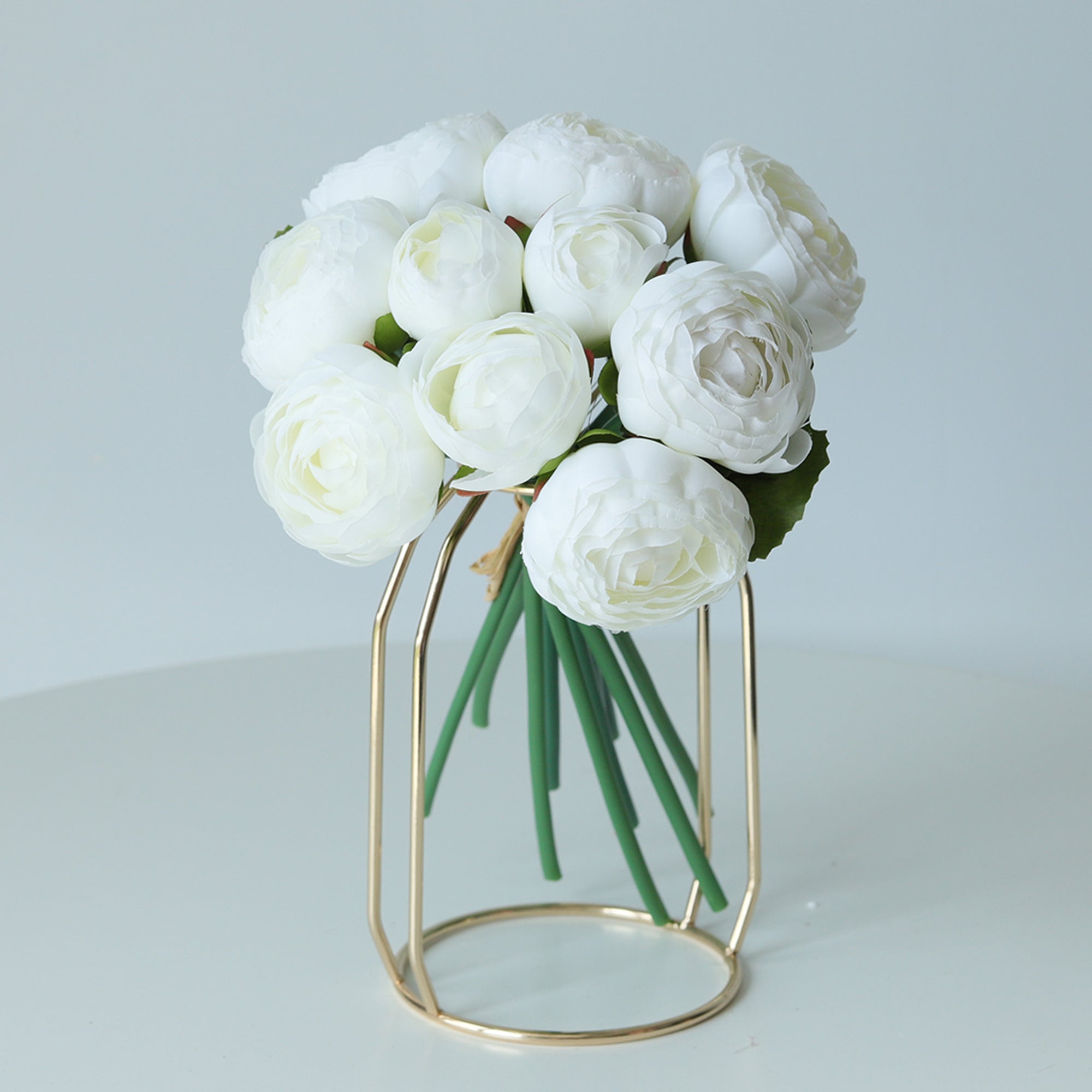 Small Silk Peony Ranunculus Flower Bouquet