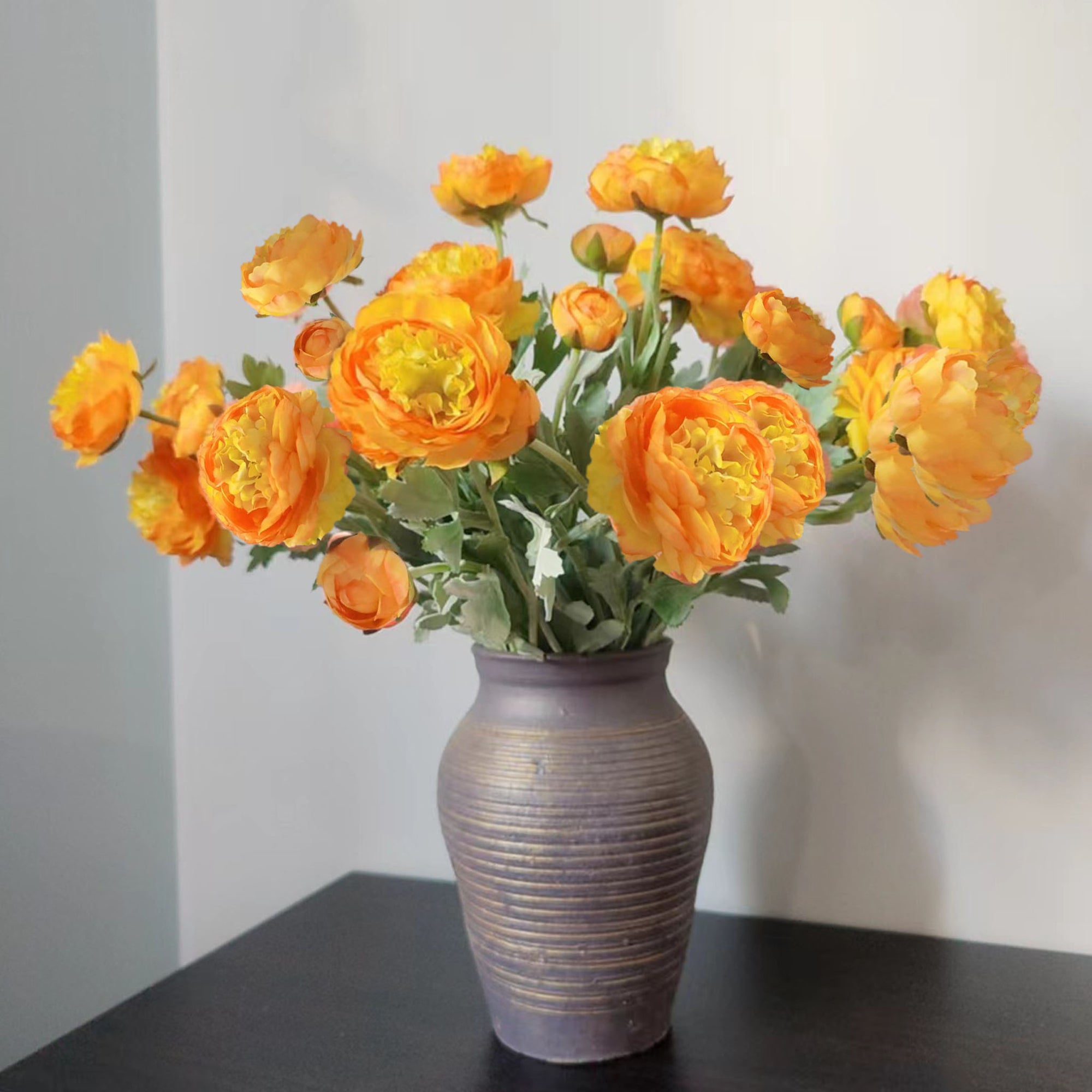 Artificial Ranunculus Flower Branch for Home Arrangement