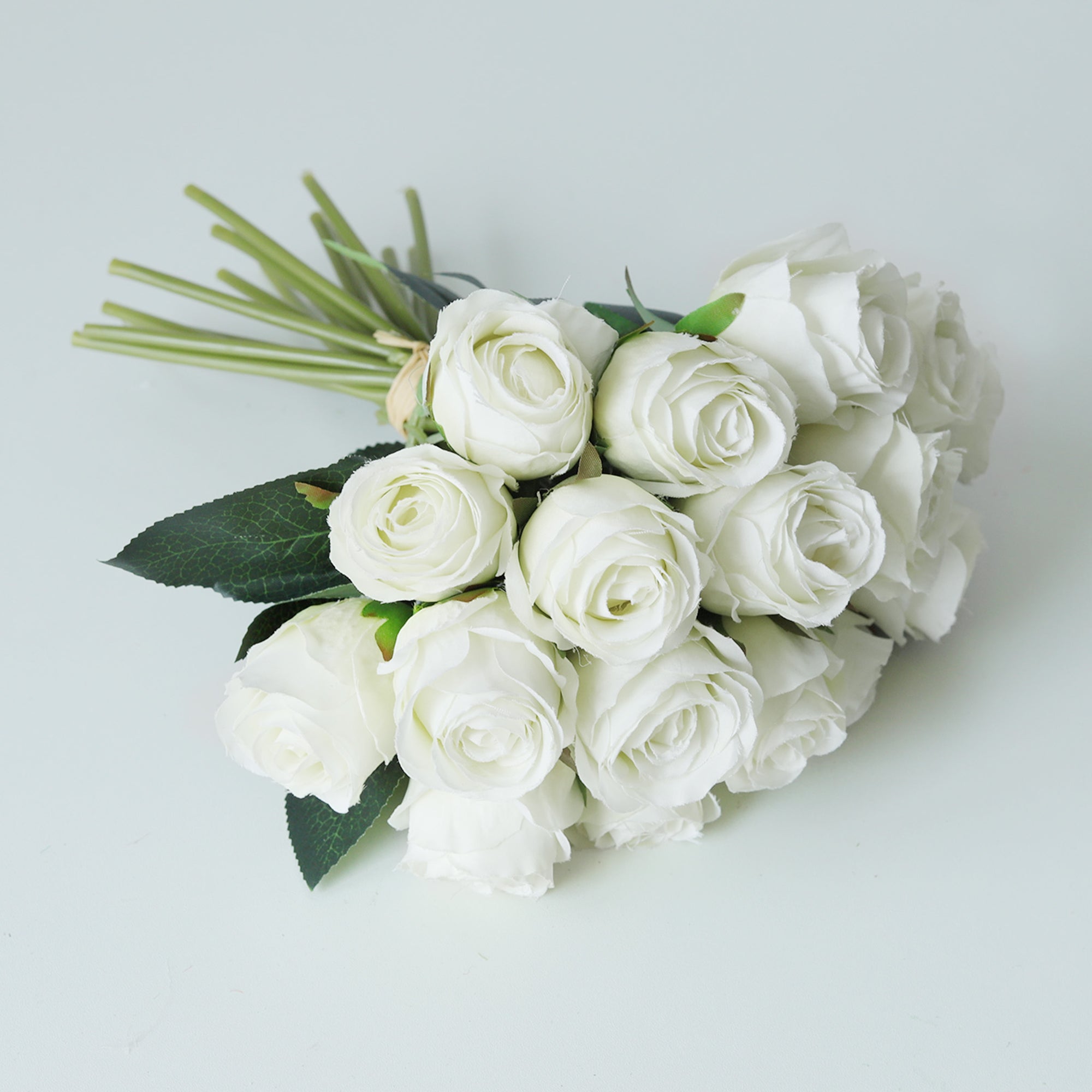 Artificial Silk Rose Buds Bouquet