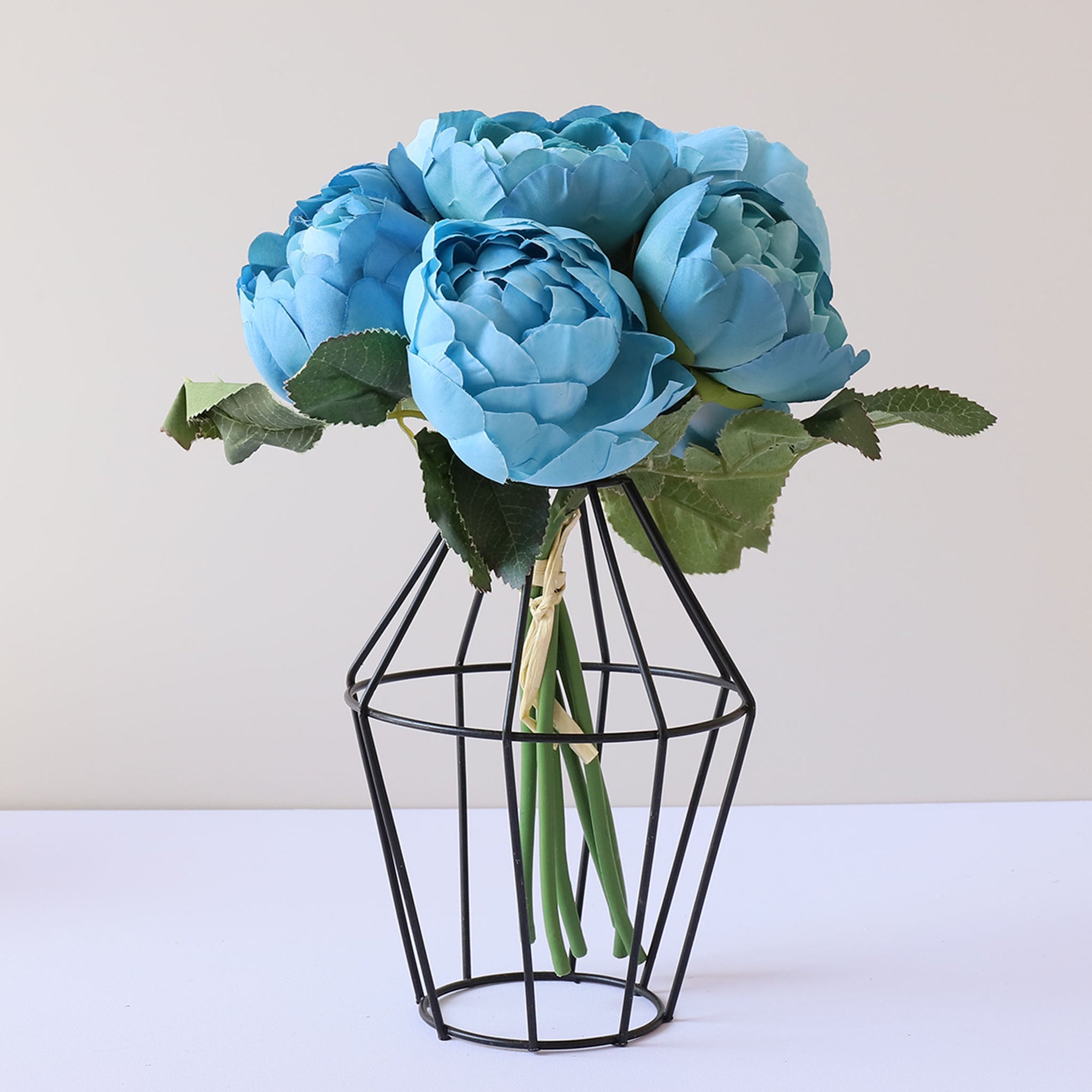 Faux Silk Peony Bouquet Artificial Flower Arrangement Wedding Centerpieces Decor