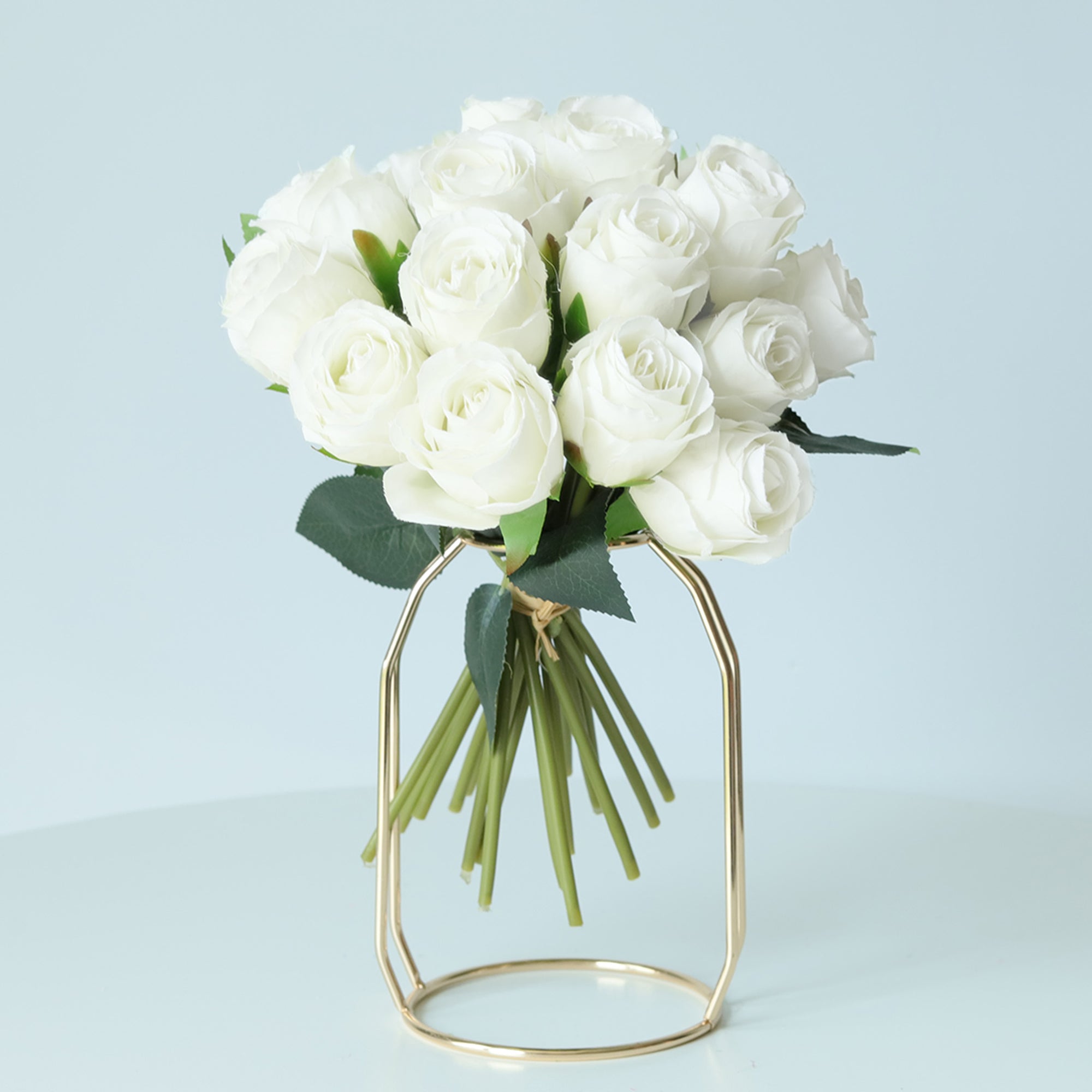 Artificial Silk Rose Buds Bouquet