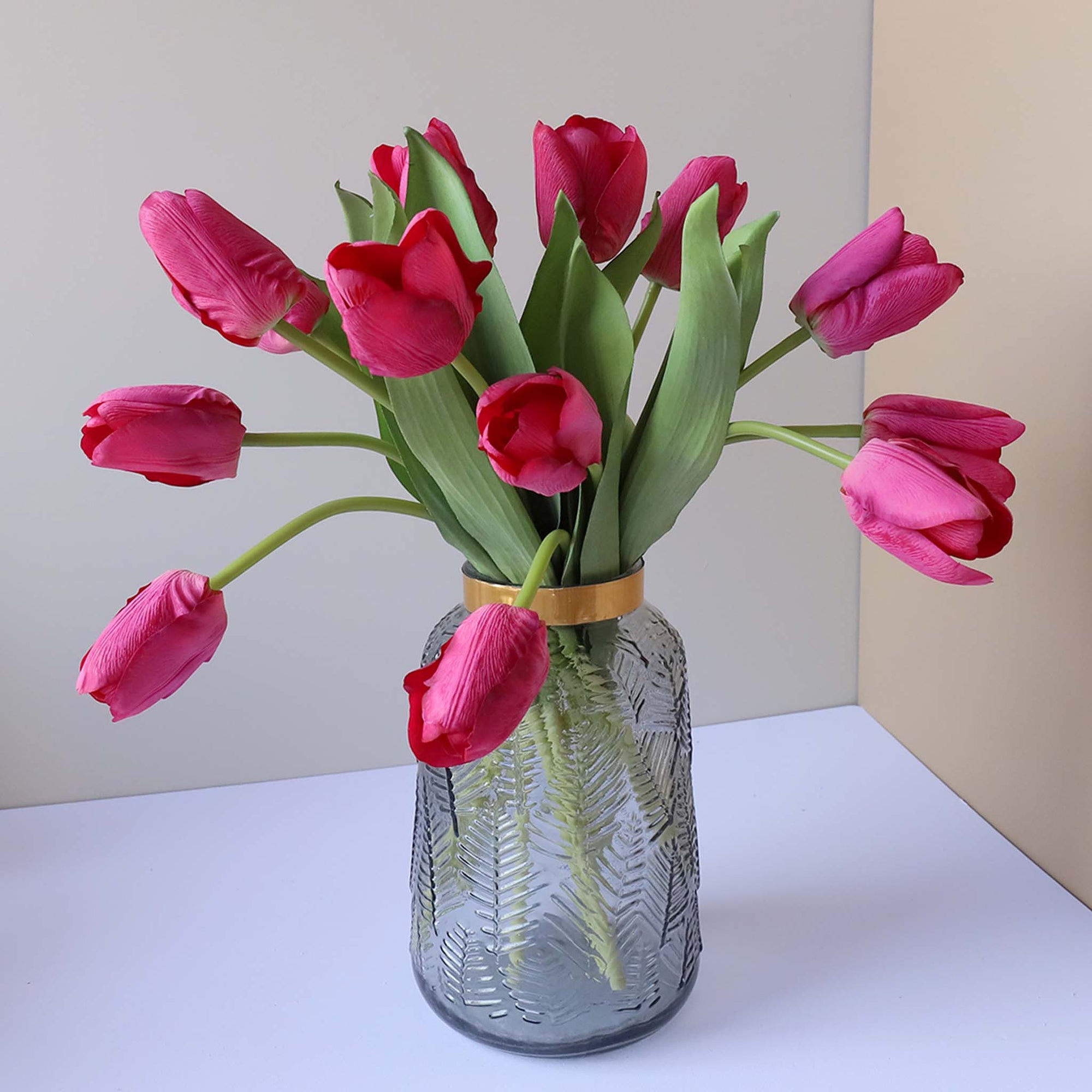 Real Touch Tulips Silk Flowers for Home Decor