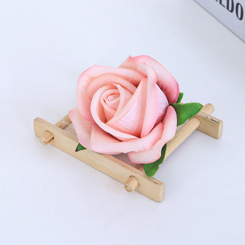 Artificial Flowers Silk Rosebud Flower Heads