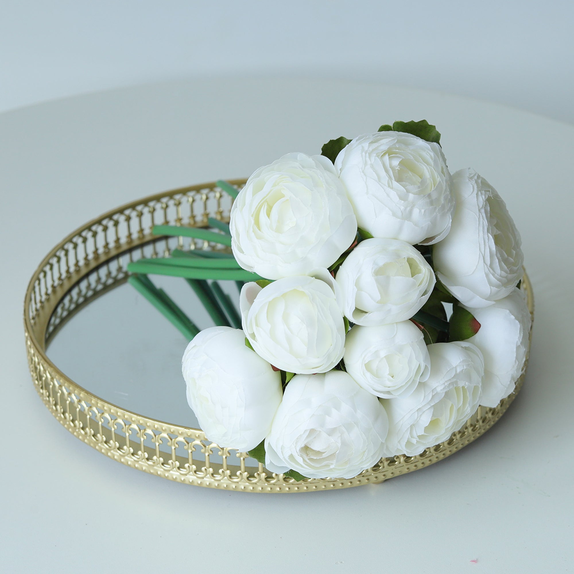 Small Silk Peony Ranunculus Flower Bouquet