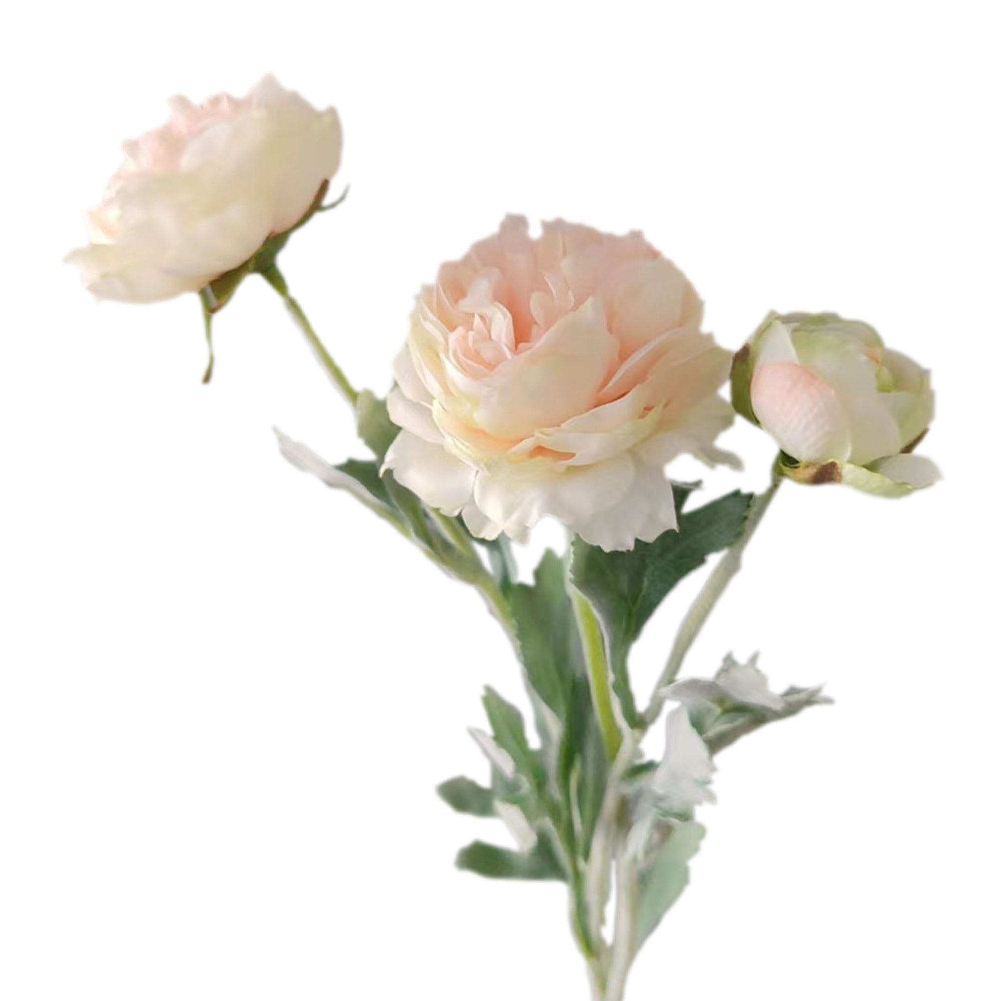 Artificial Ranunculus Flower Branch for Home Arrangement