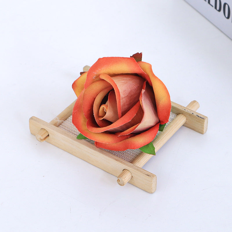 Artificial Flowers Silk Rosebud Flower Heads