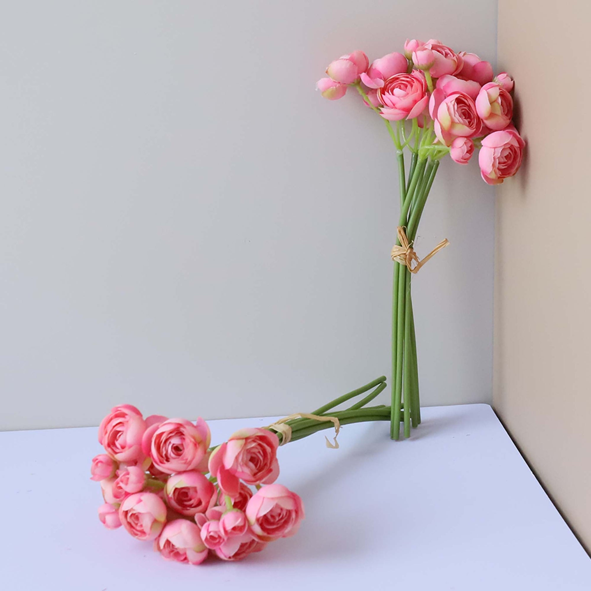 Mini Silk Ranunculus Flower Bush