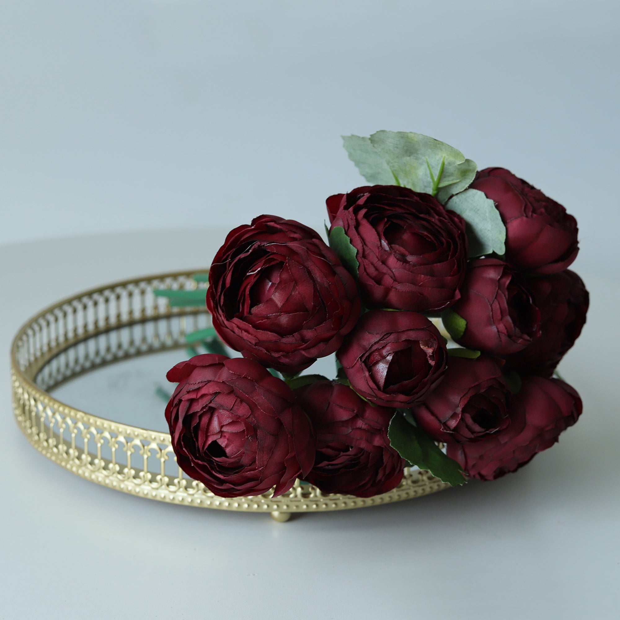 Small Silk Peony Ranunculus Flower Bouquet