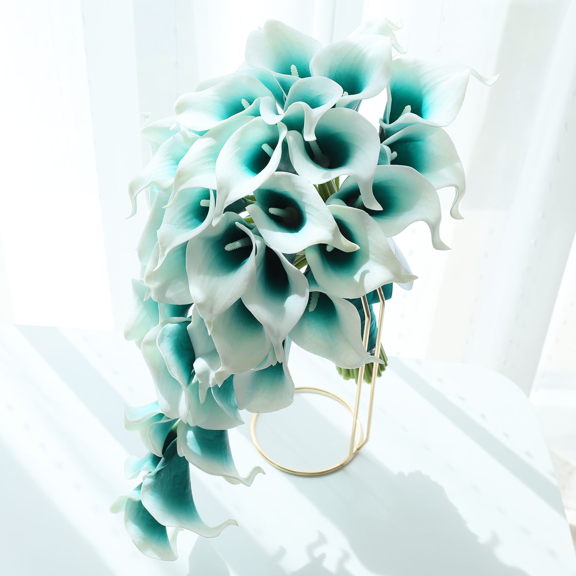 Cascade Bouquet Artificial Oasis Calla Bridal Bouquet