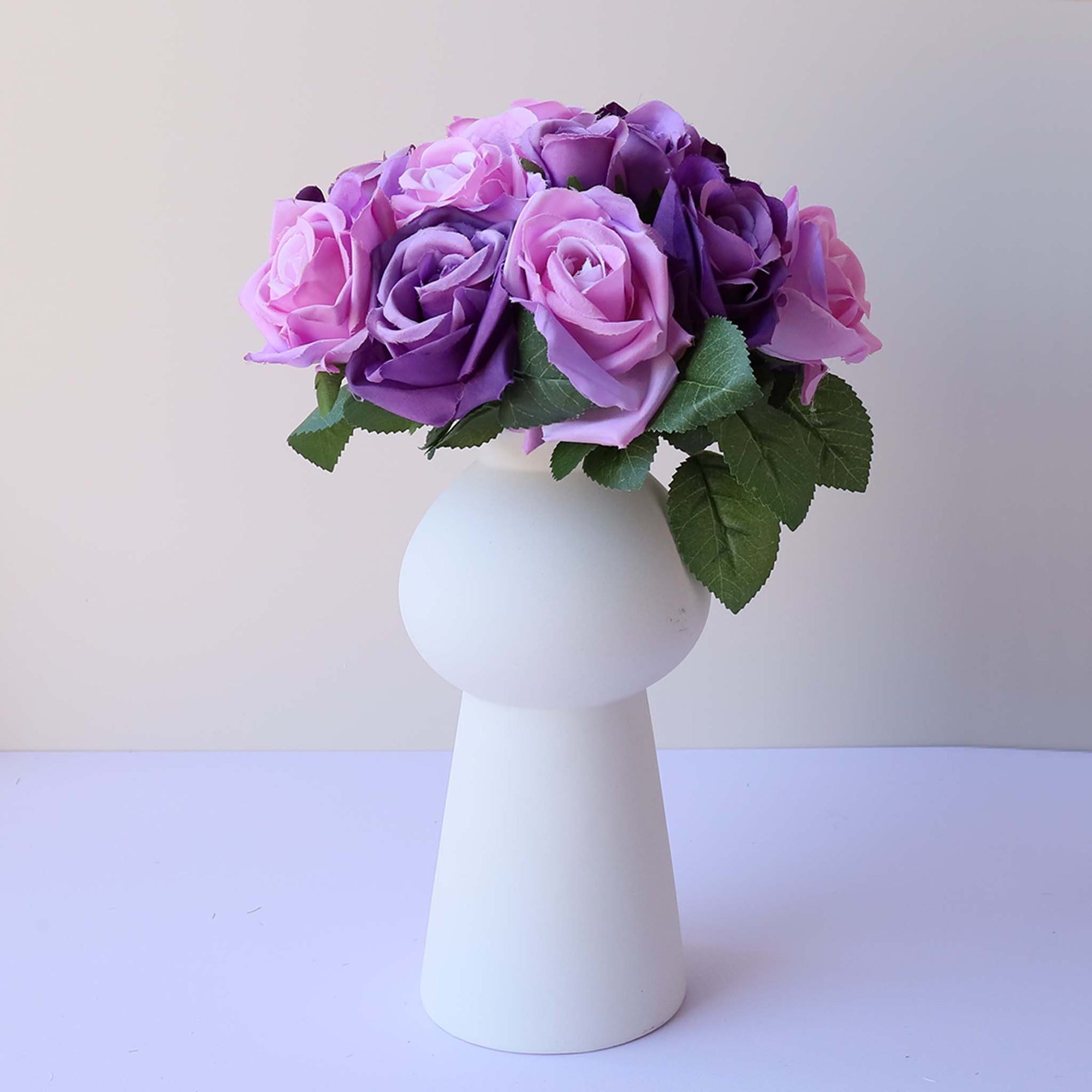 Small Flower Bunch Silk Rose Bouquet for DIY Crafts