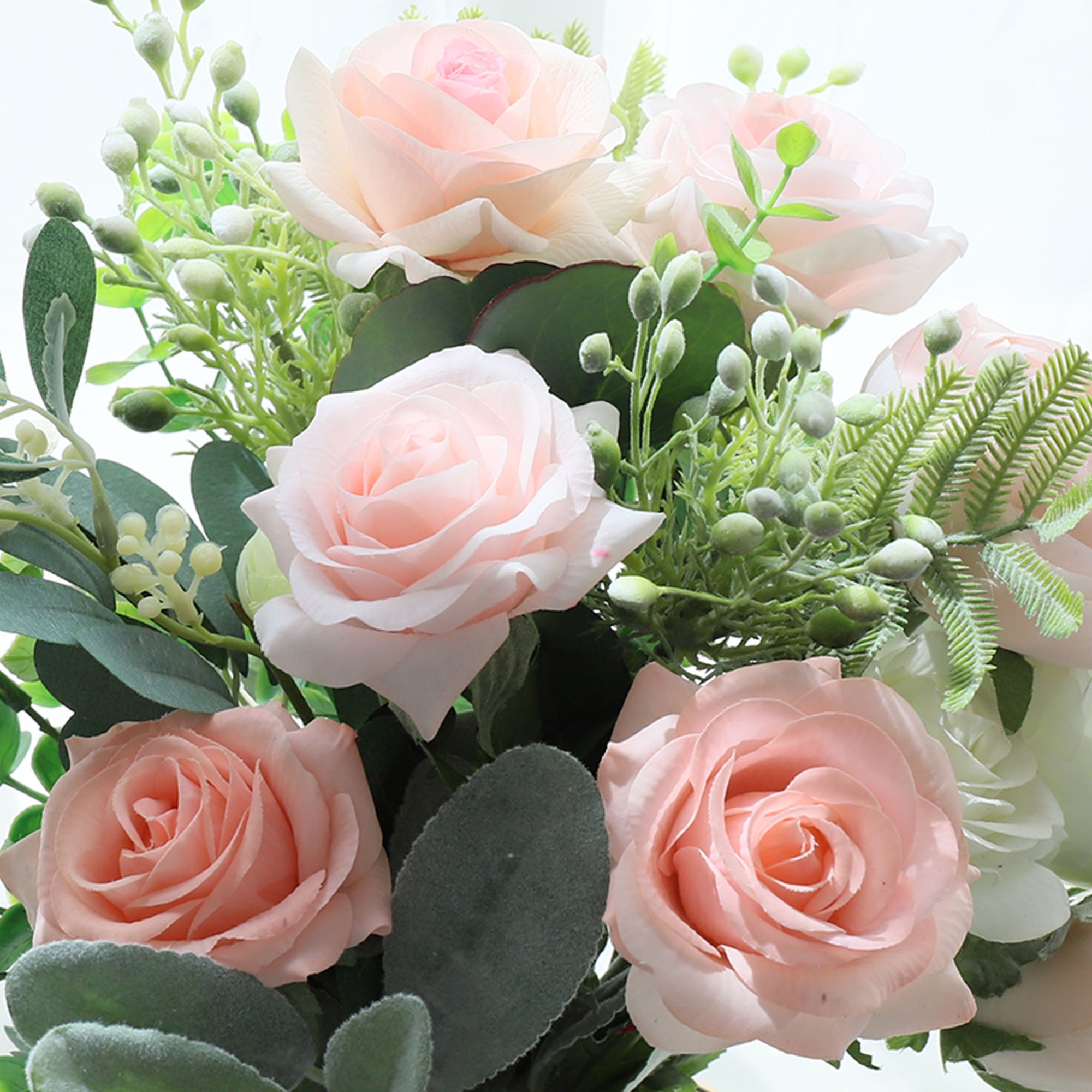 Rustic Bridal Bouquet Blush Peach Wedding Bouquet