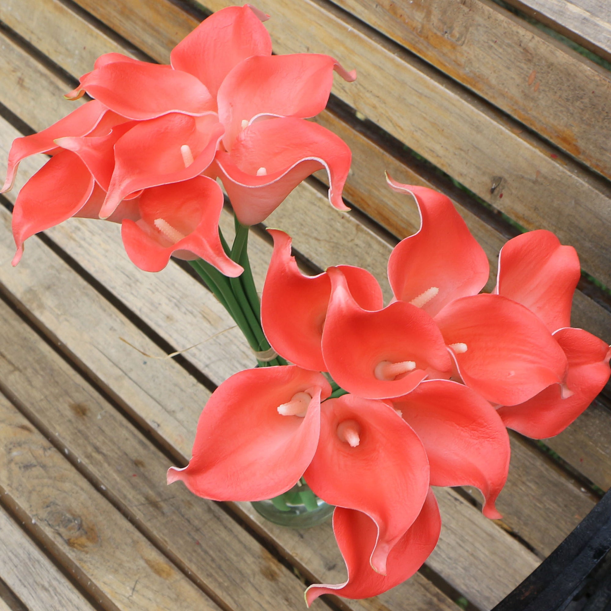 Dark Coral Calla Lily for Bridal bouquet DIY