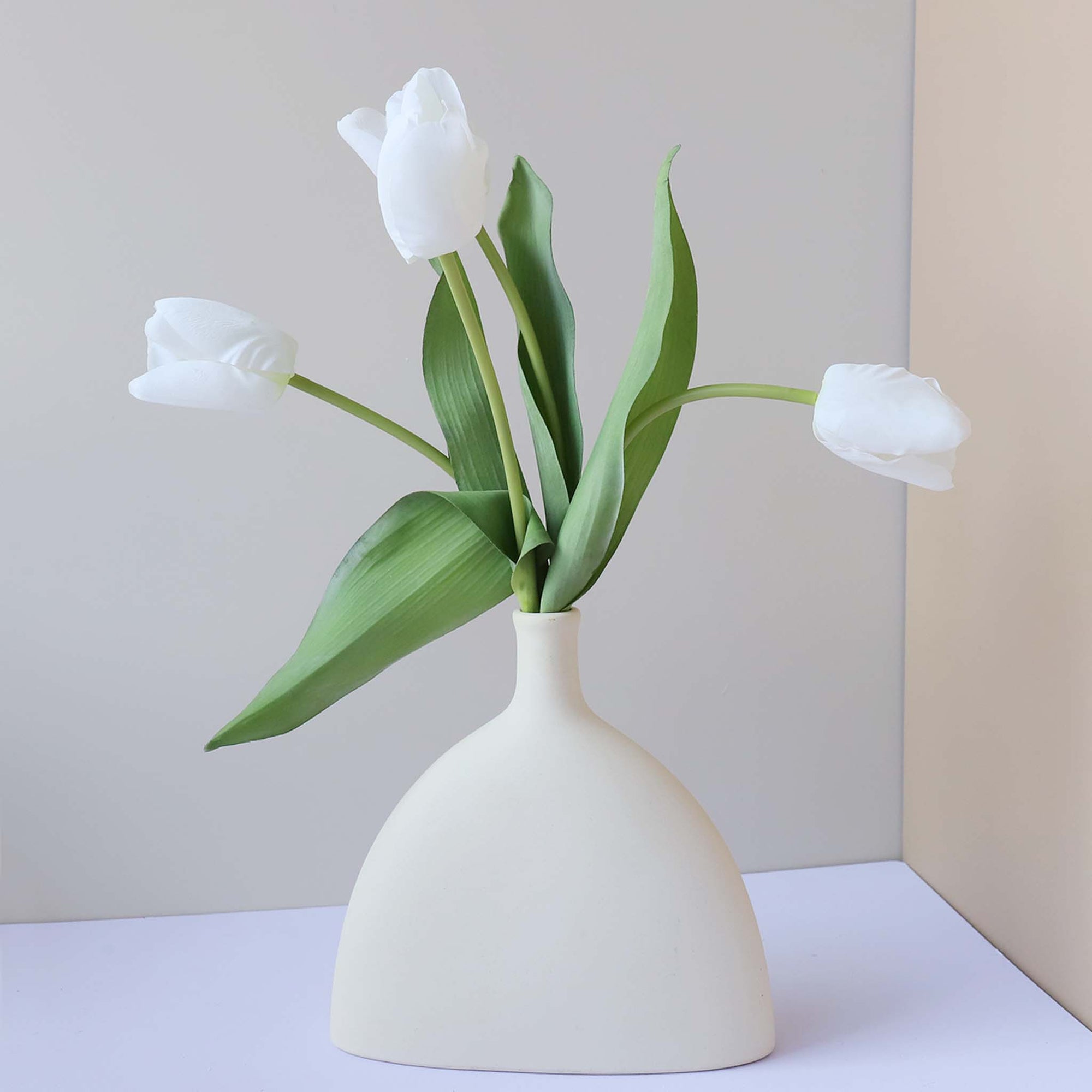 Real Touch Tulips Silk Flowers for Home Decor