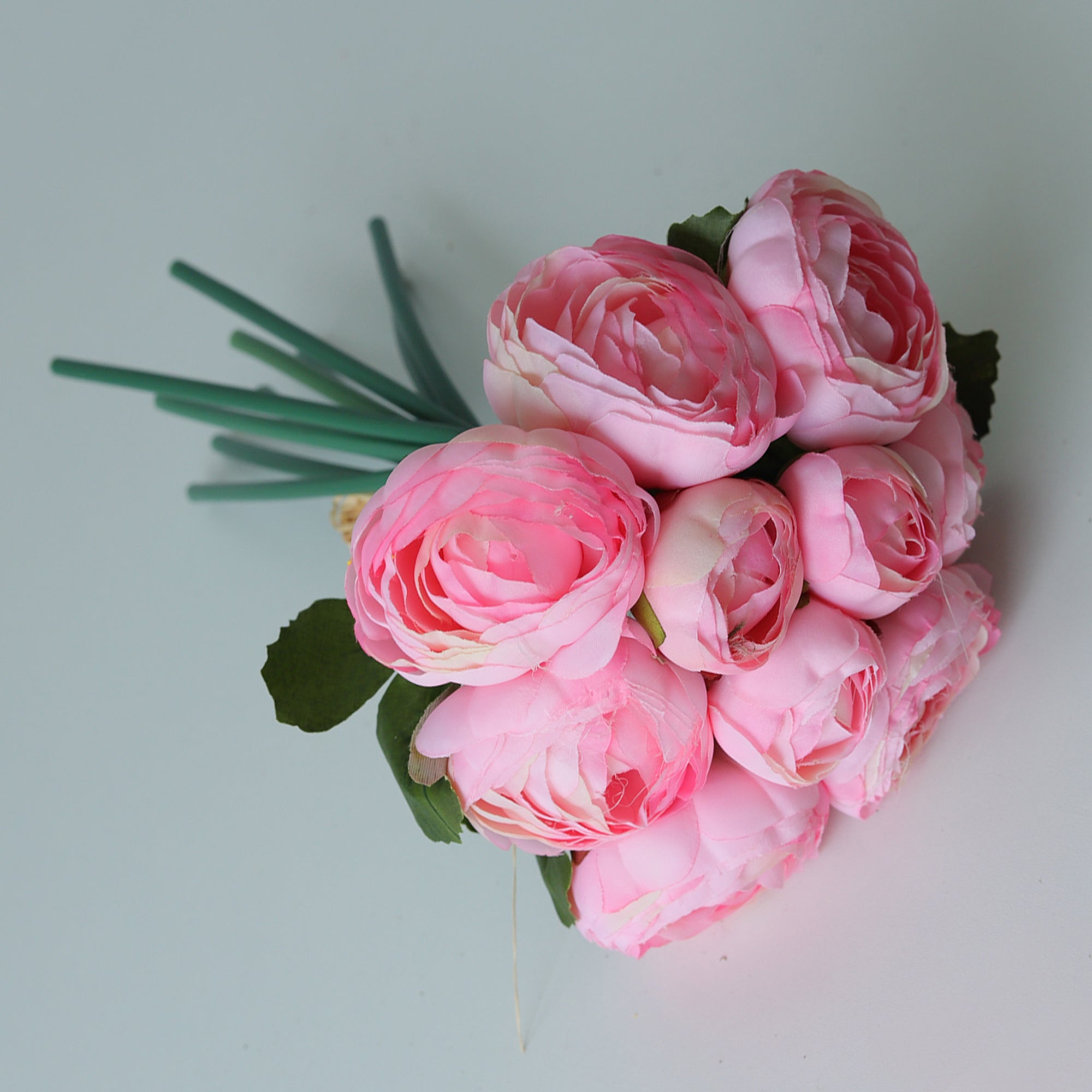 Small Silk Peony Ranunculus Flower Bouquet
