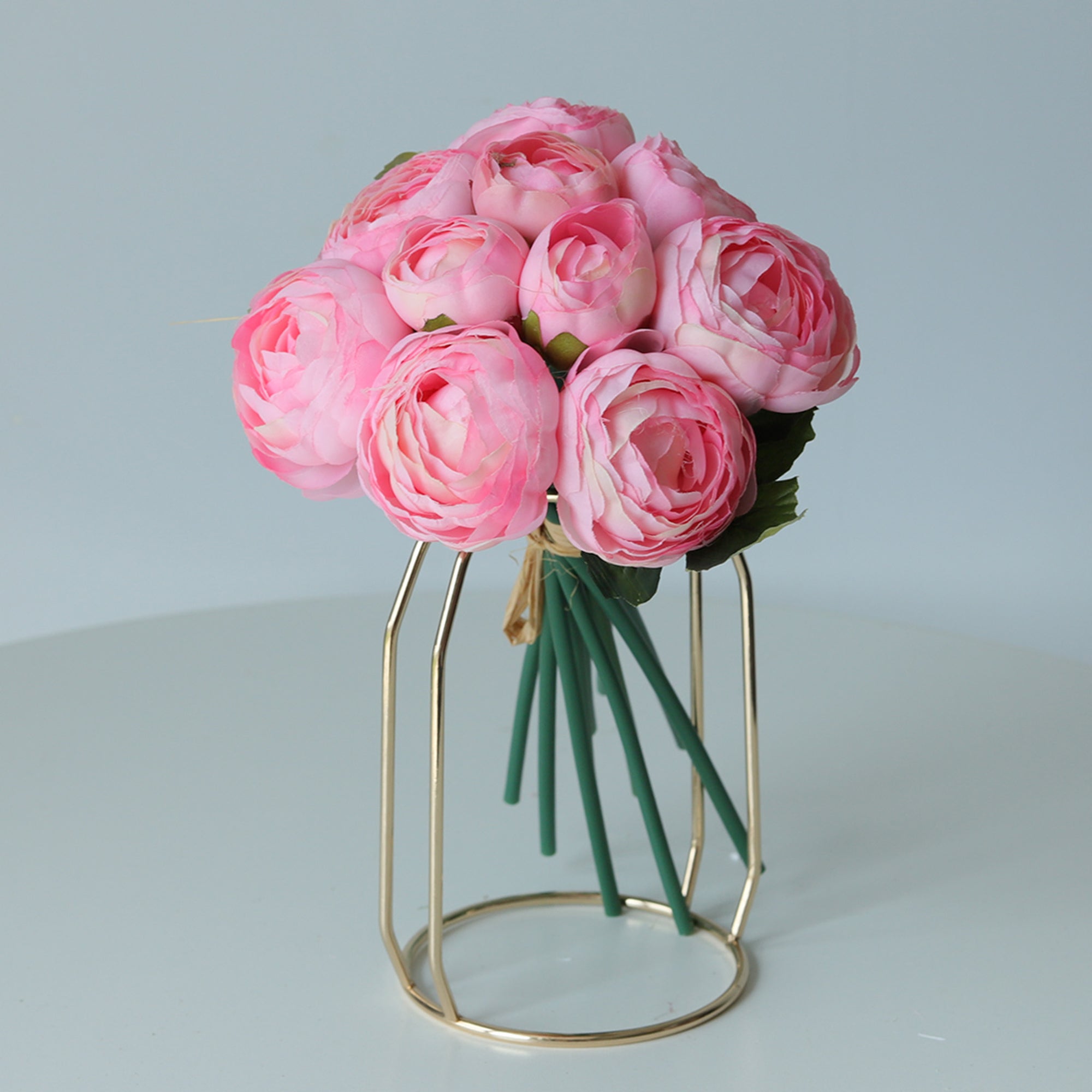 Small Silk Peony Ranunculus Flower Bouquet