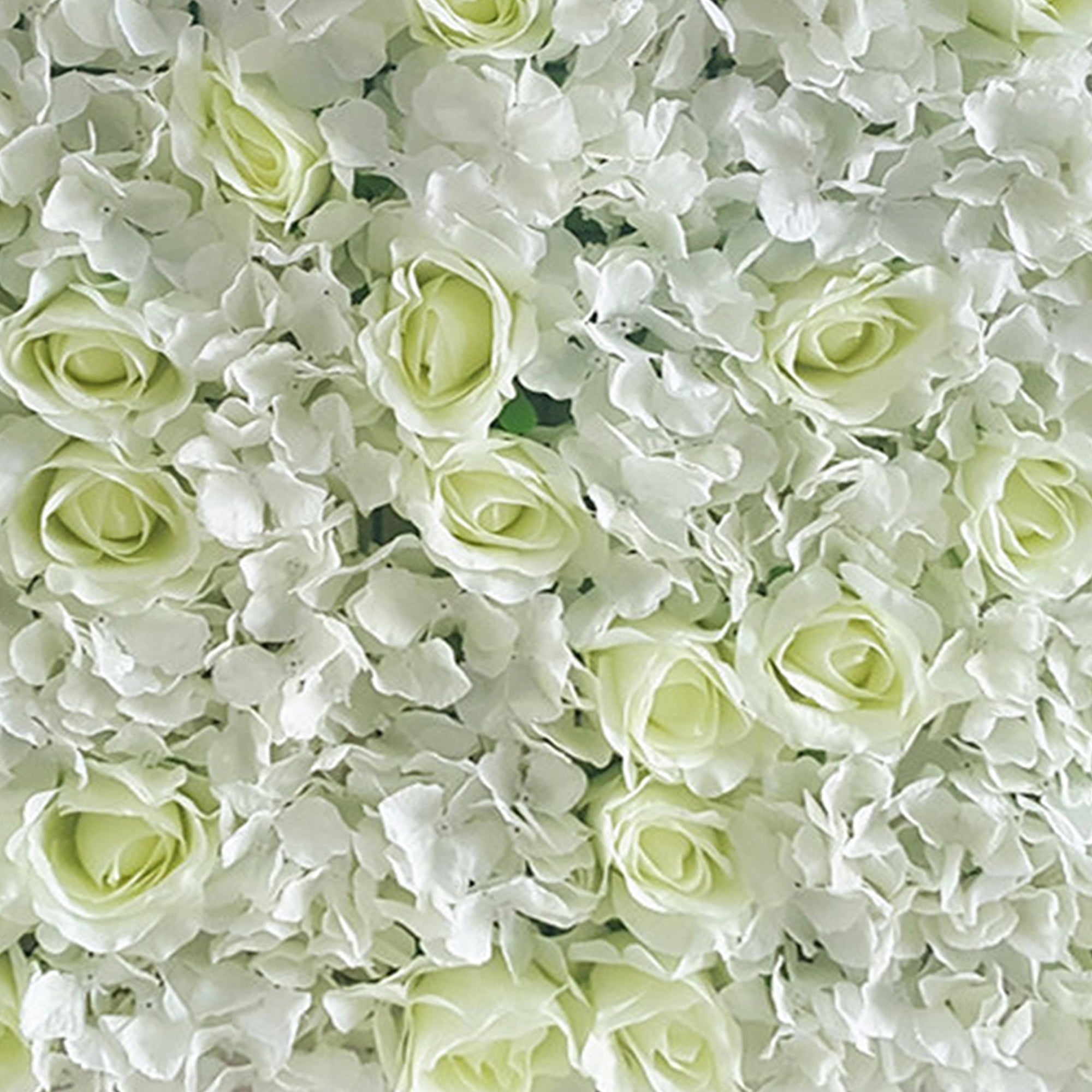 Off White Flower Wall Ivory Artificial Silk Rose Hydrangea Peony Backdrops