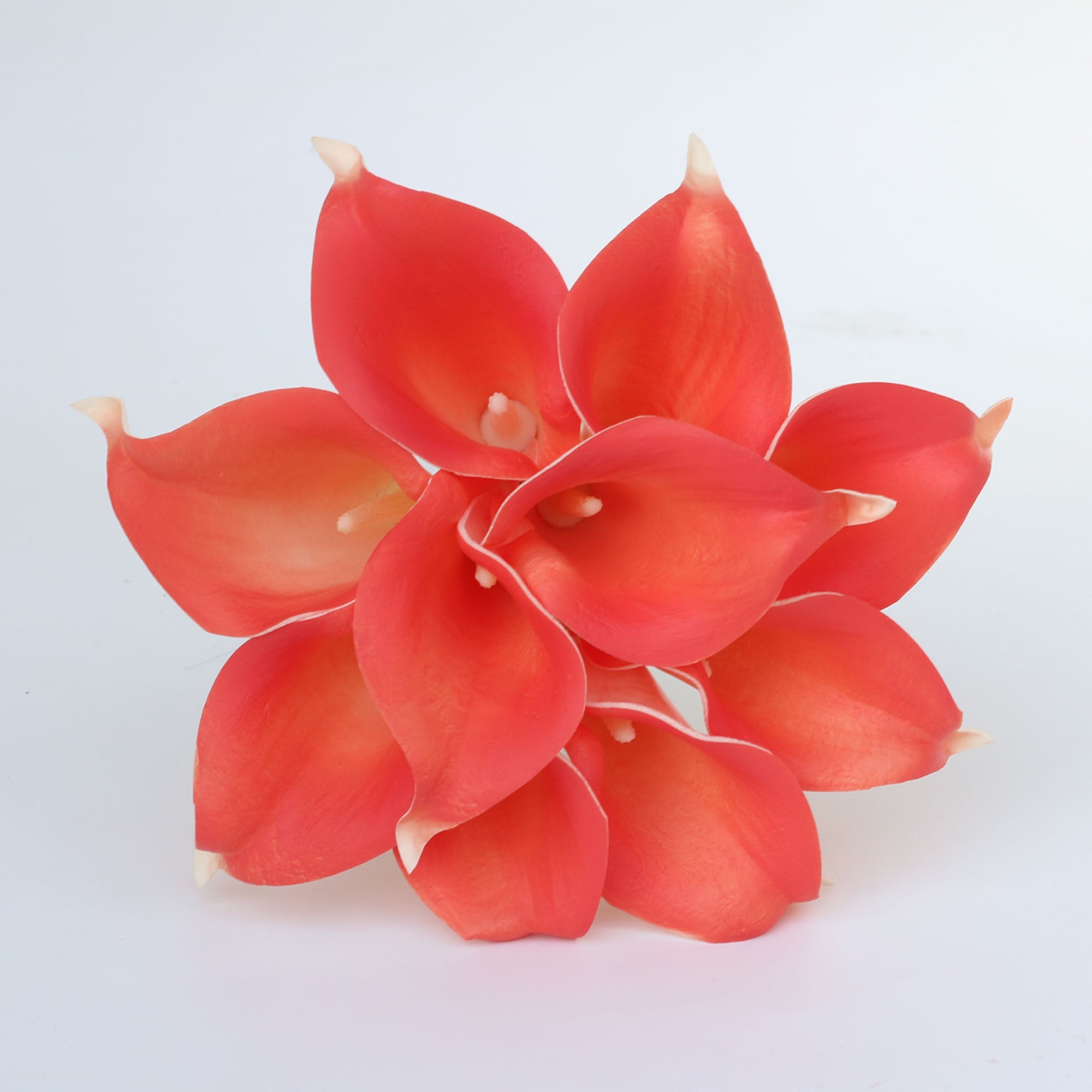 Coral and Navy Wedding Flowers Bridal Bridesmaids Bouquets Corsages