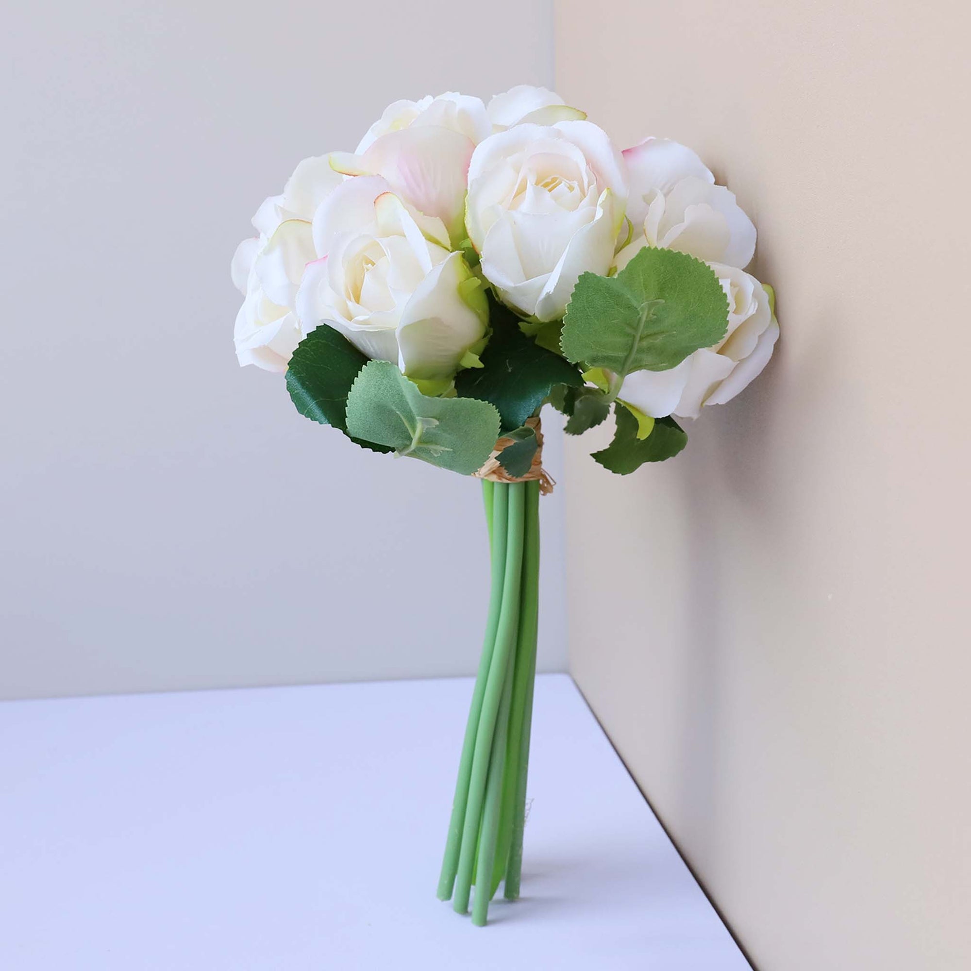Small Flower Bouquet Silk Roses Bunches