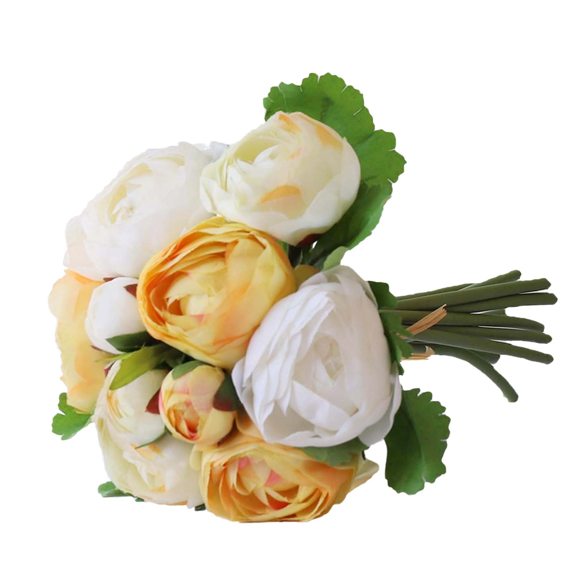 Silk Ranunculus Bouquet Artificial Camellia Flowers Arrangement