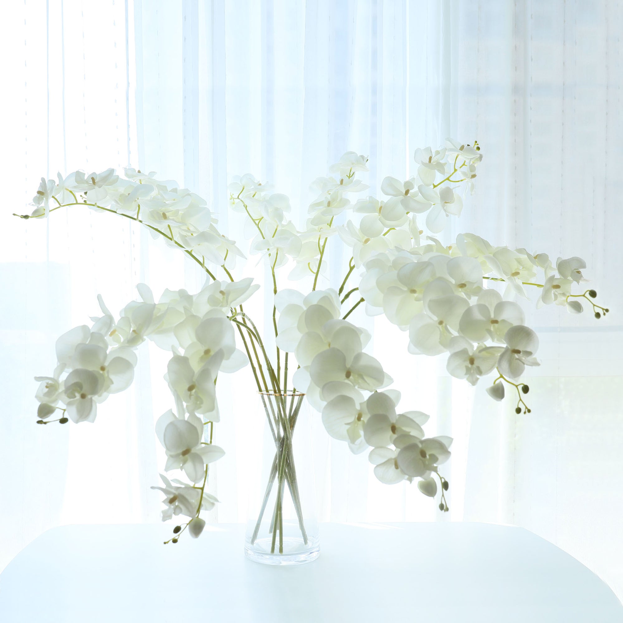 Orchid Centerpieces Butterfly Artificial Flowers 5pcs Wedding Dinner Venue Decoration