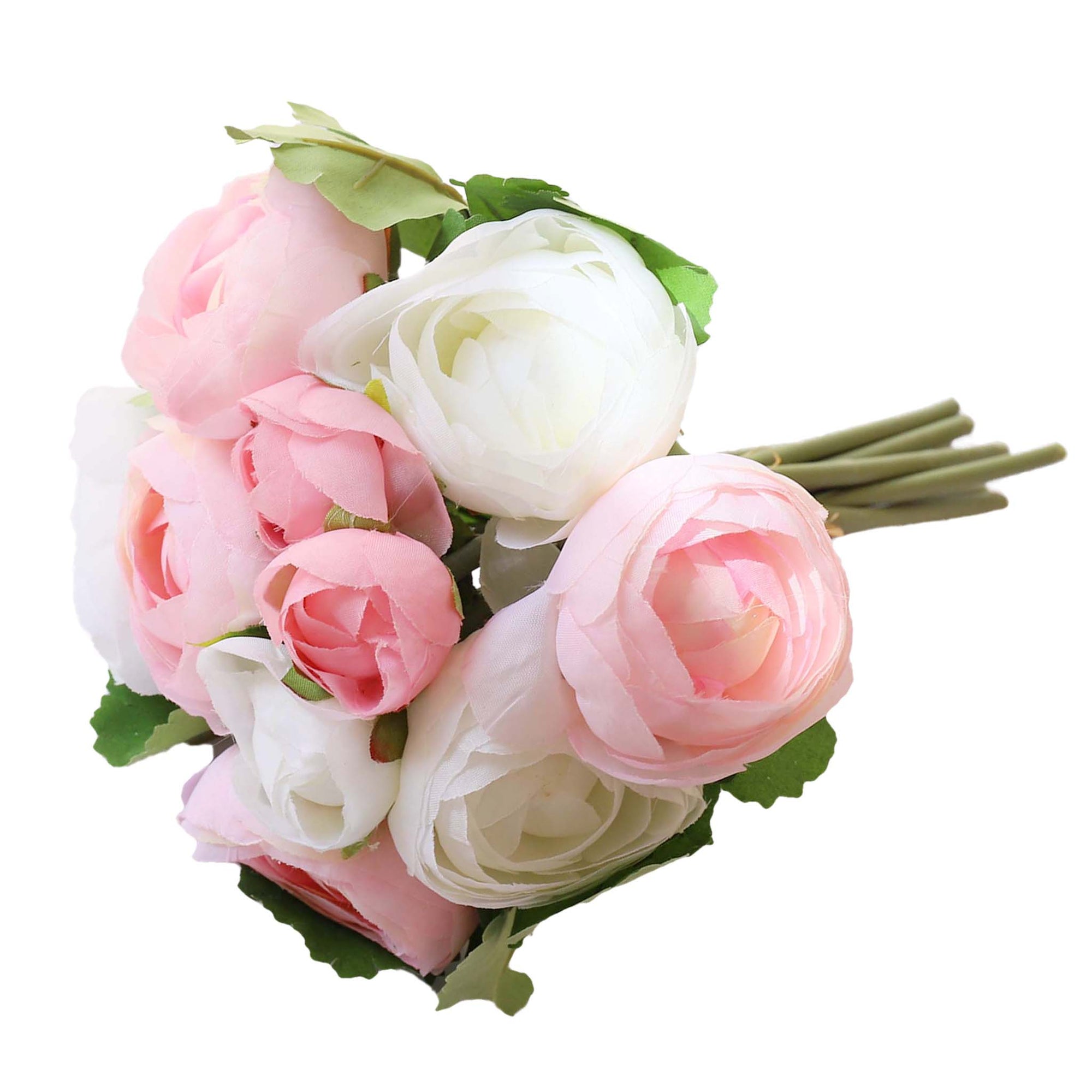 Silk Ranunculus Bouquet Artificial Camellia Flowers Arrangement