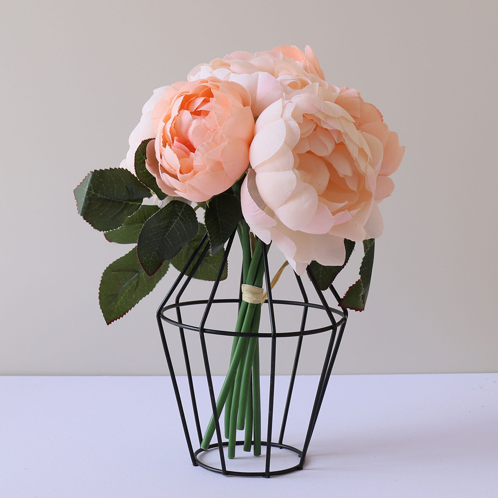 Faux Silk Peony Bouquet Artificial Flower Arrangement Wedding Centerpieces Decor