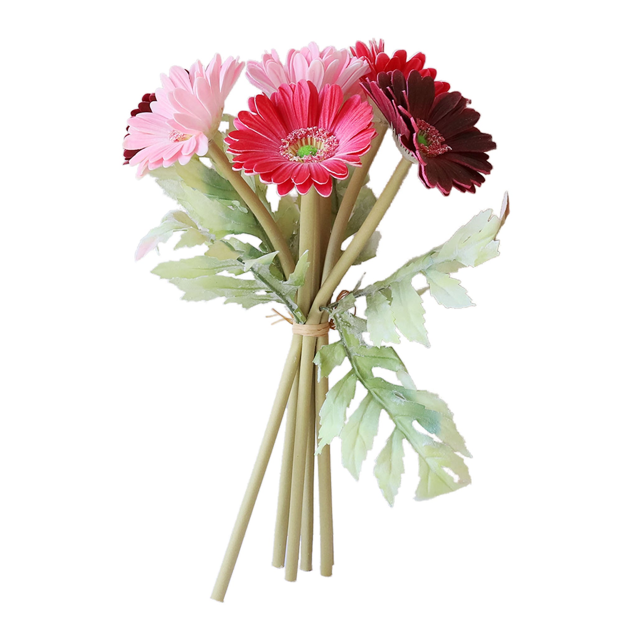 Artificial Gerbera Daisy Bouquet Real Touch Flowers for Wedding Bouquets