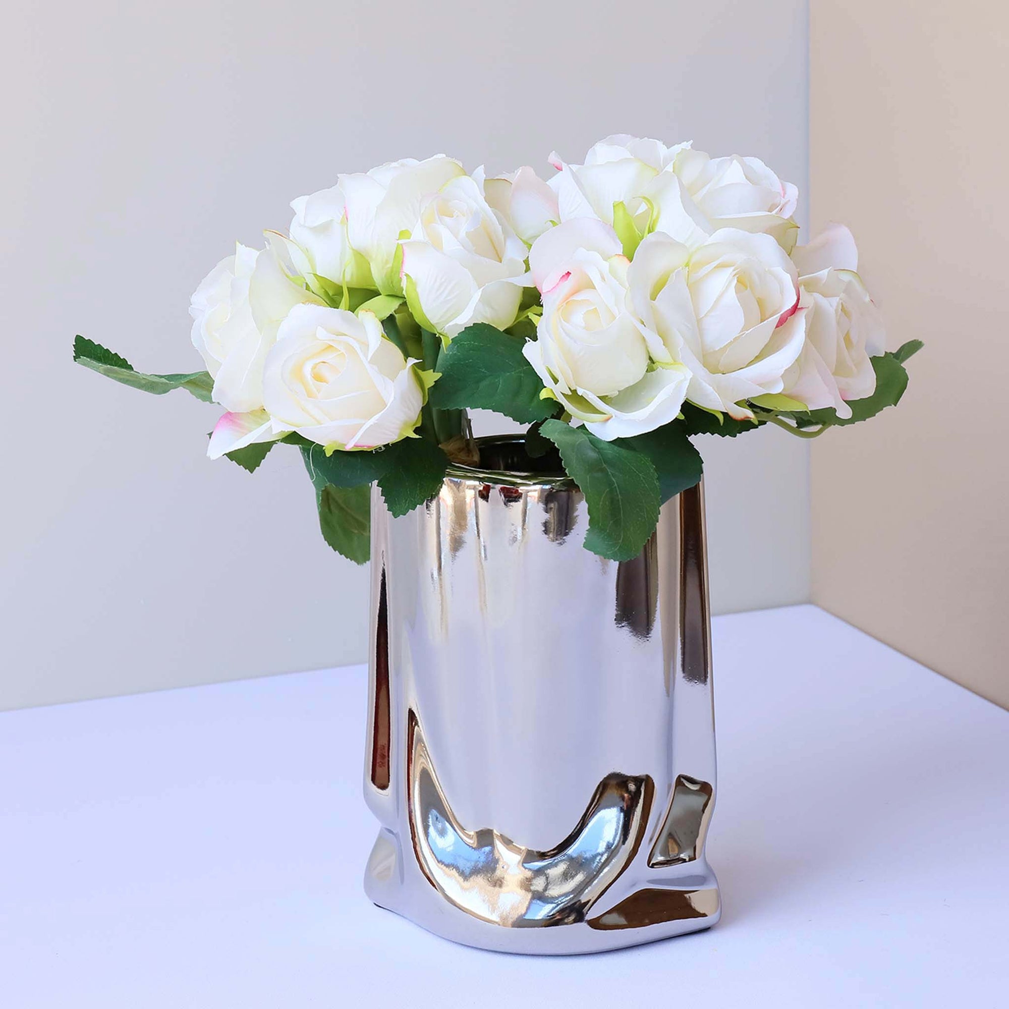 Small Flower Bouquet Silk Roses Bunches