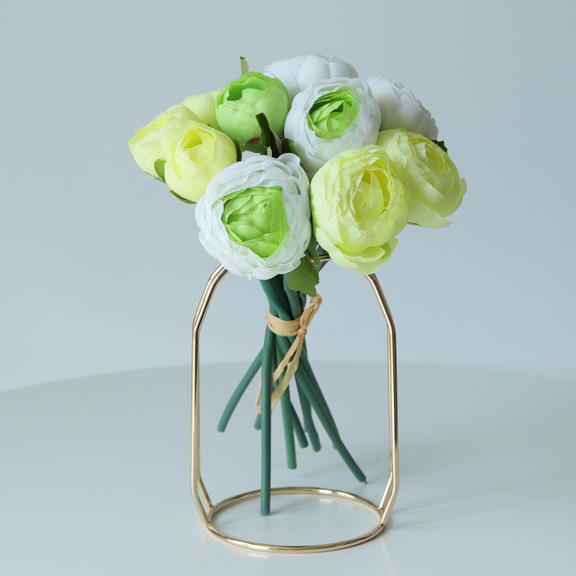 Small Silk Peony Ranunculus Flower Bouquet