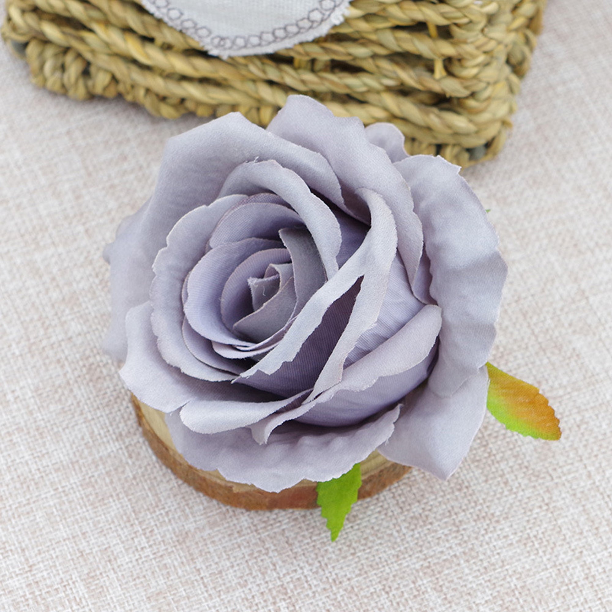 Quality Artificial Flower Heads Velvet Roses