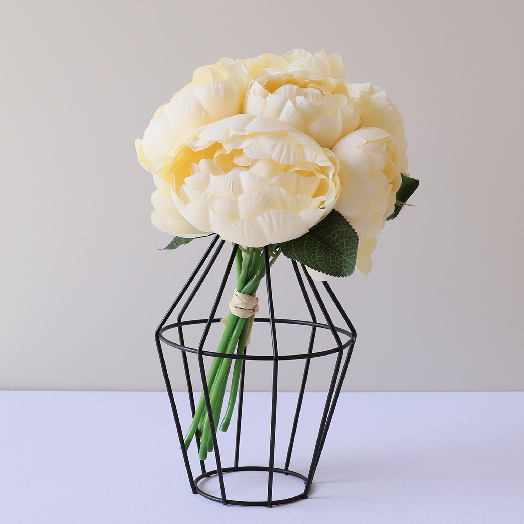 Faux Silk Peony Bouquet Artificial Flower Arrangement Wedding Centerpieces Decor