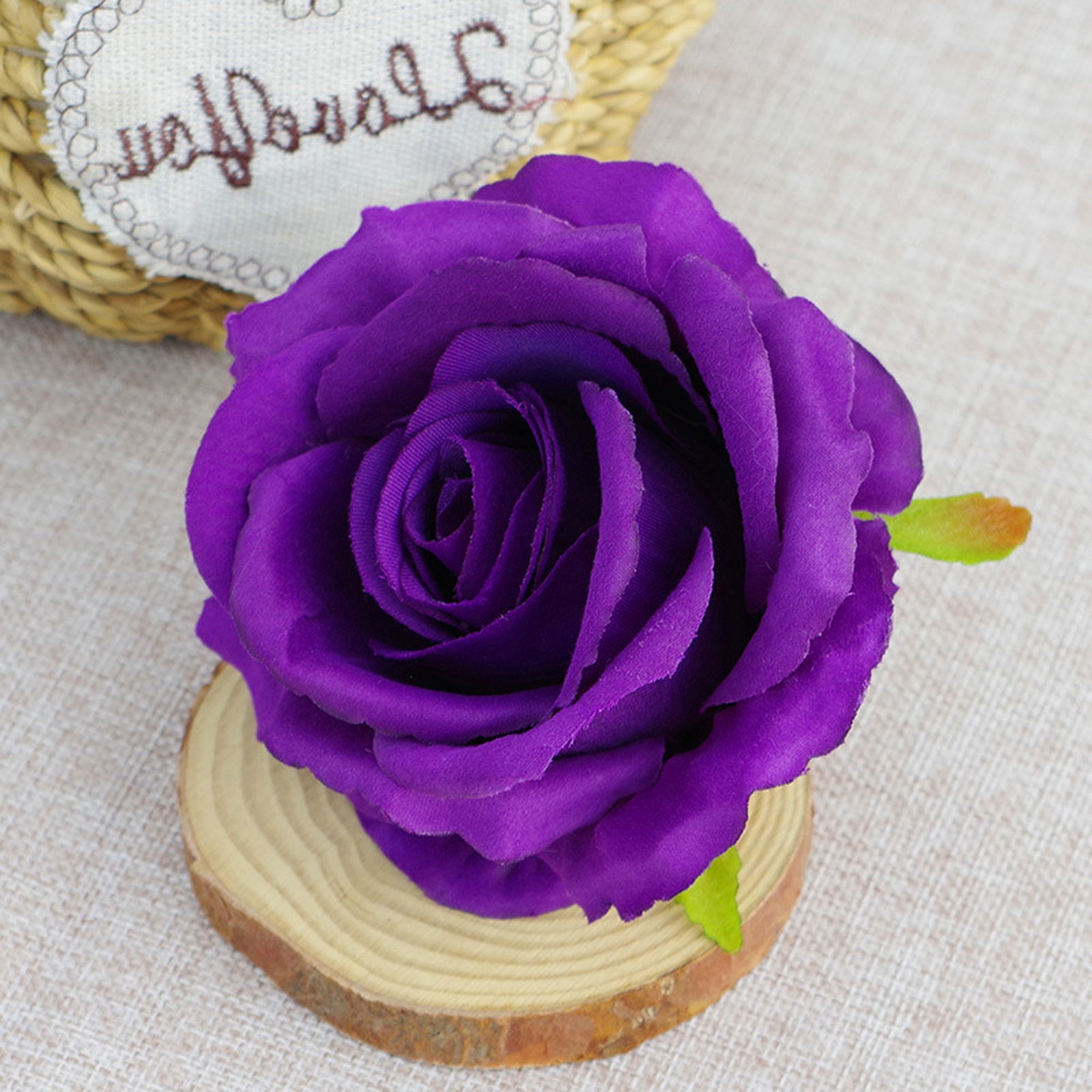 Quality Artificial Flower Heads Velvet Roses