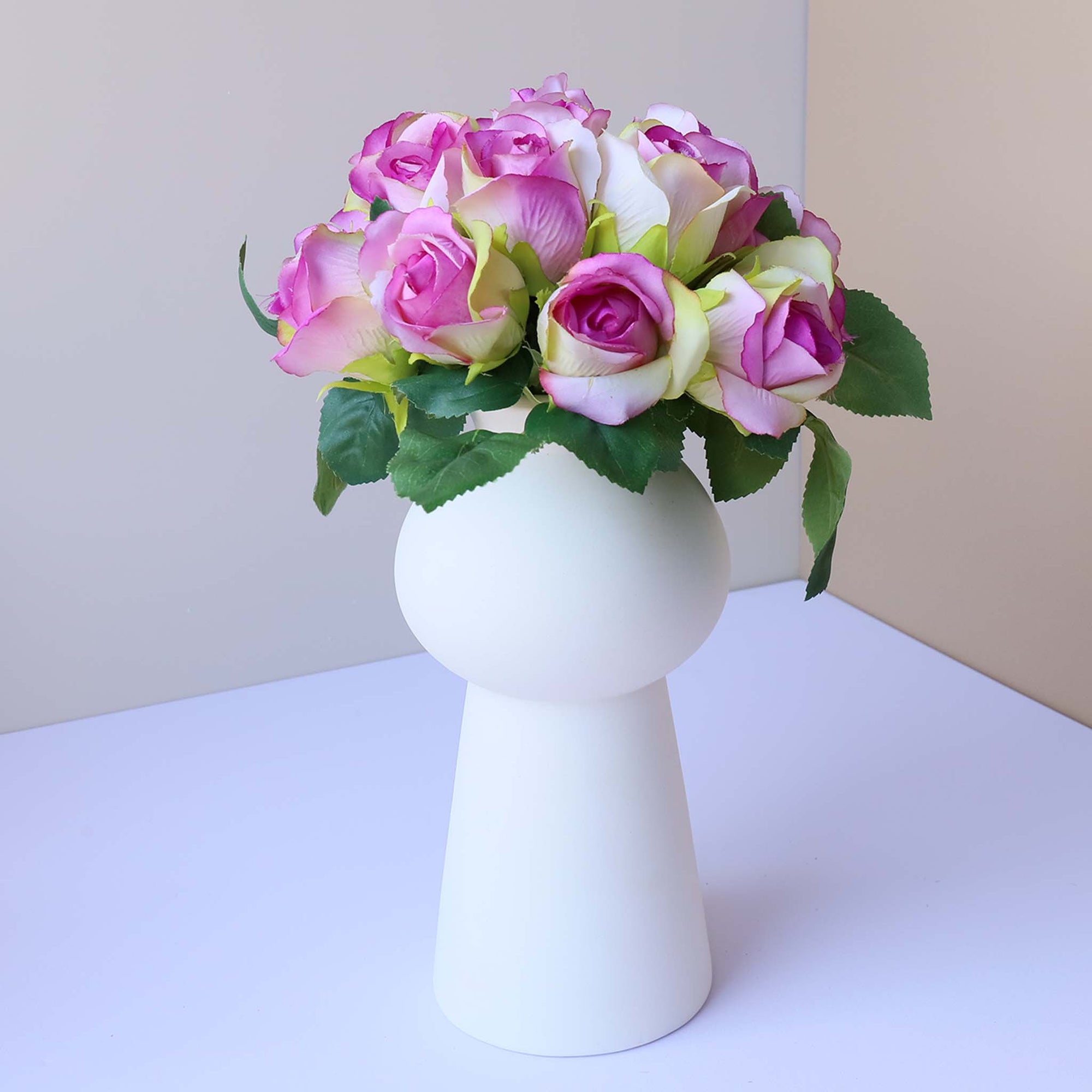 Small Flower Bouquet Silk Roses Bunches