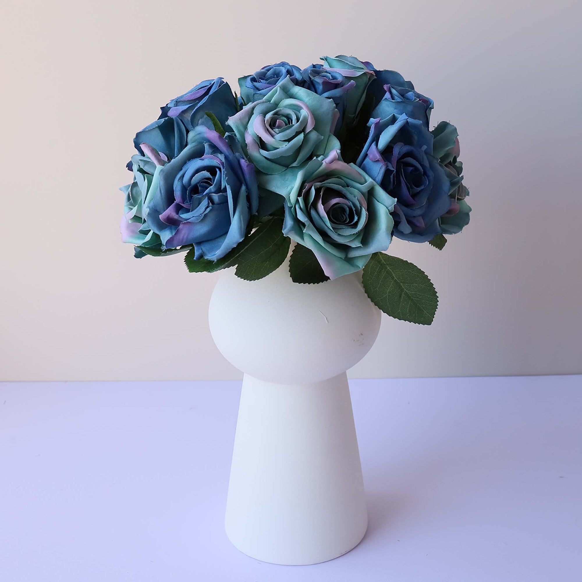 Champagne Silk Flower Bouquet Artificial Floral Arrangement for Home Decoration
