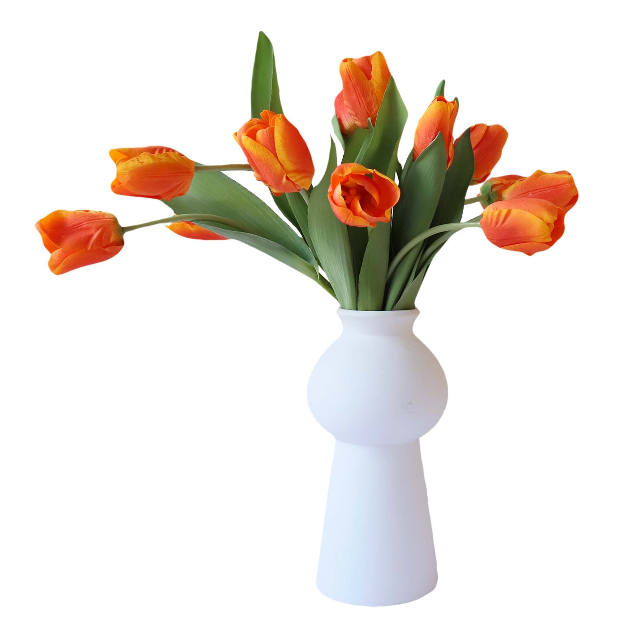 Real Touch Tulips Silk Flowers for Home Decor