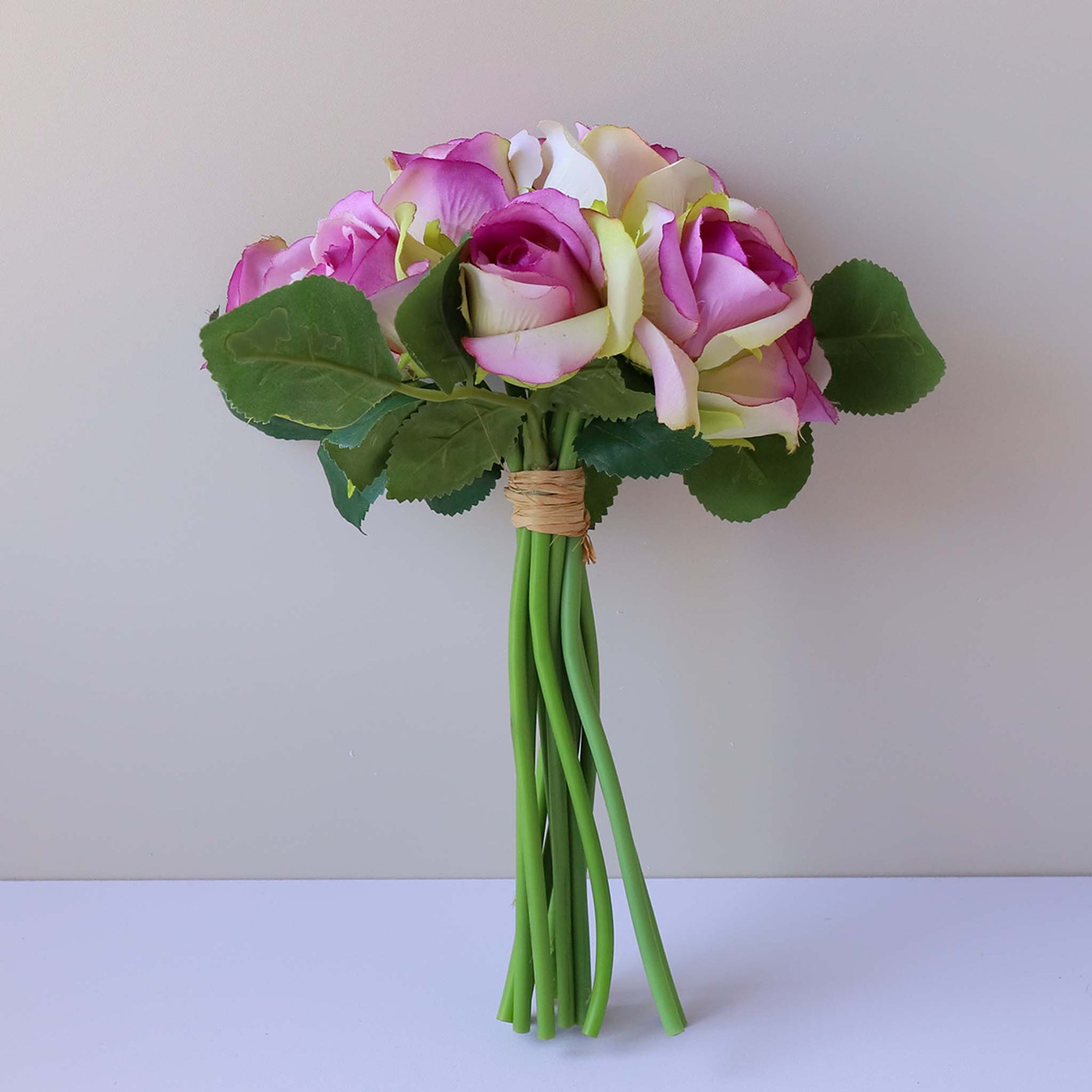 Small Flower Bouquet Silk Roses Bunches