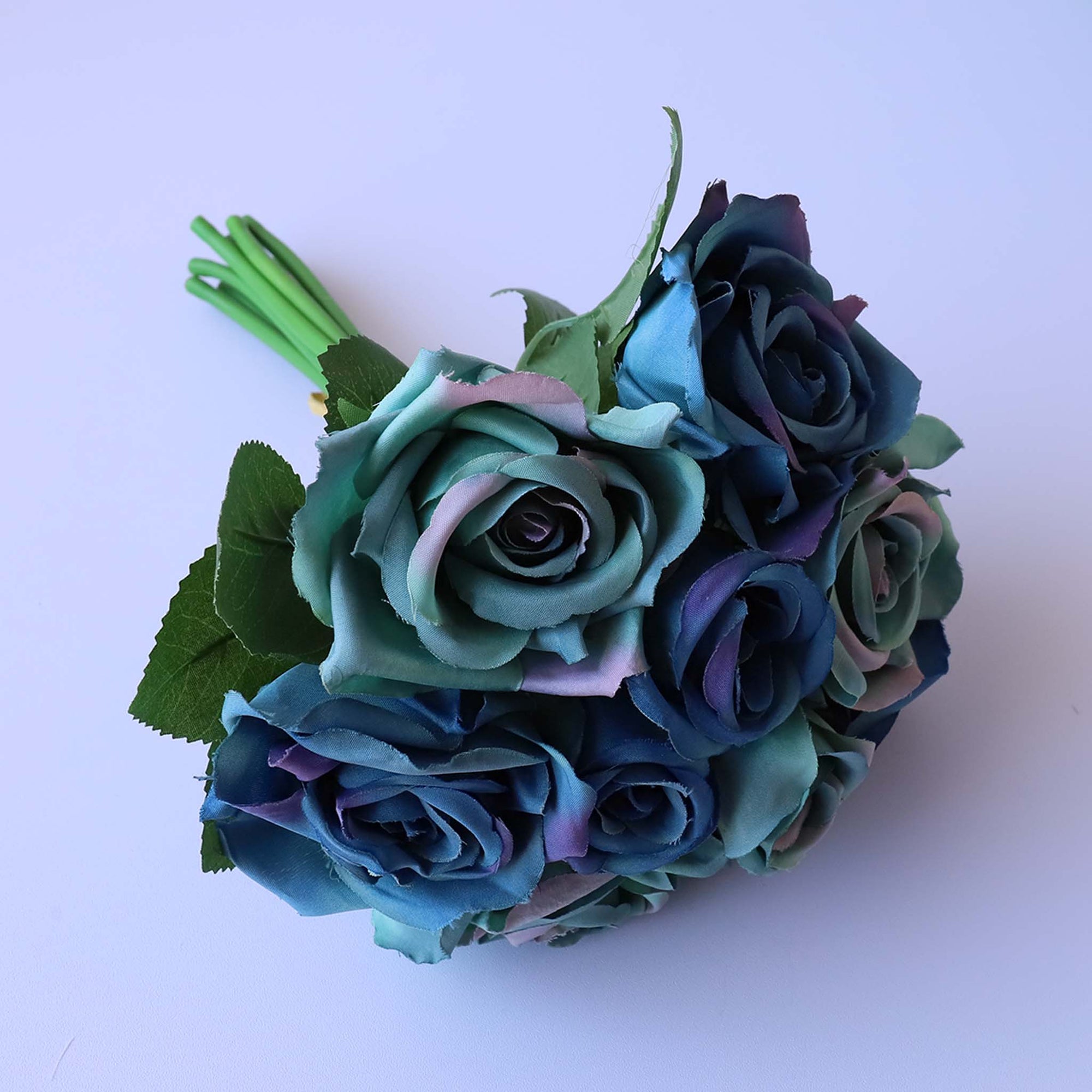 Champagne Silk Flower Bouquet Artificial Floral Arrangement for Home Decoration