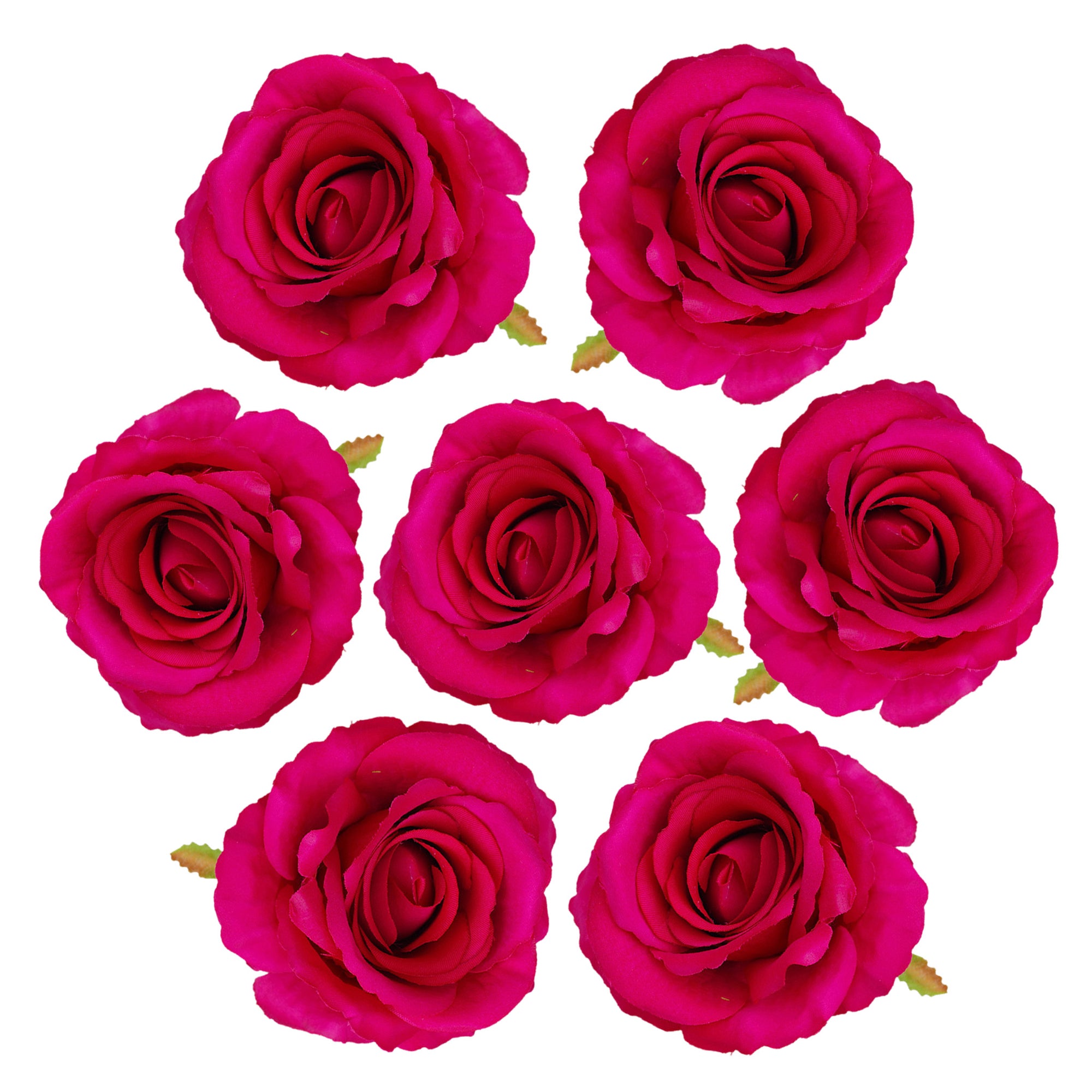 Quality Artificial Flower Heads Velvet Roses