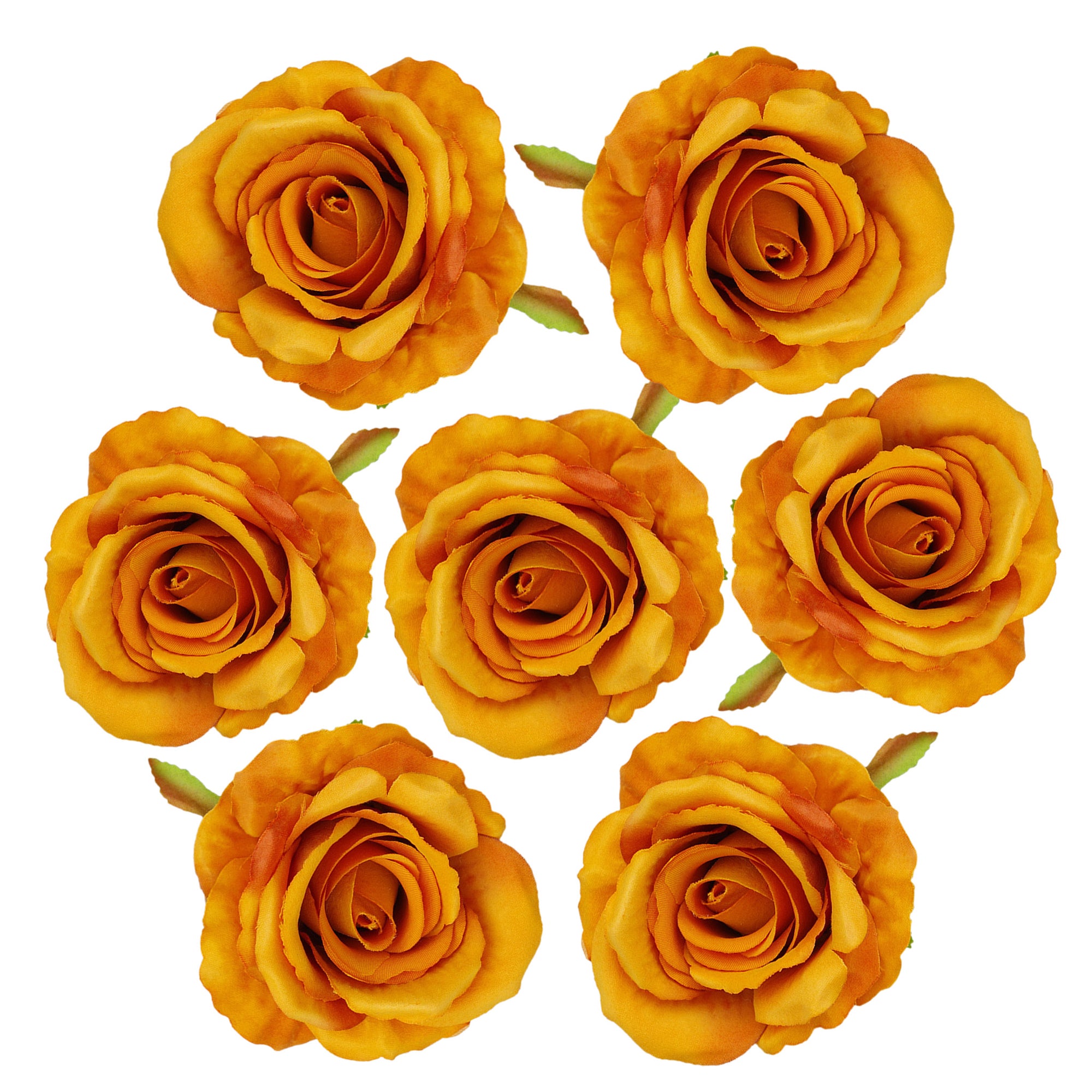 Quality Artificial Flower Heads Velvet Roses