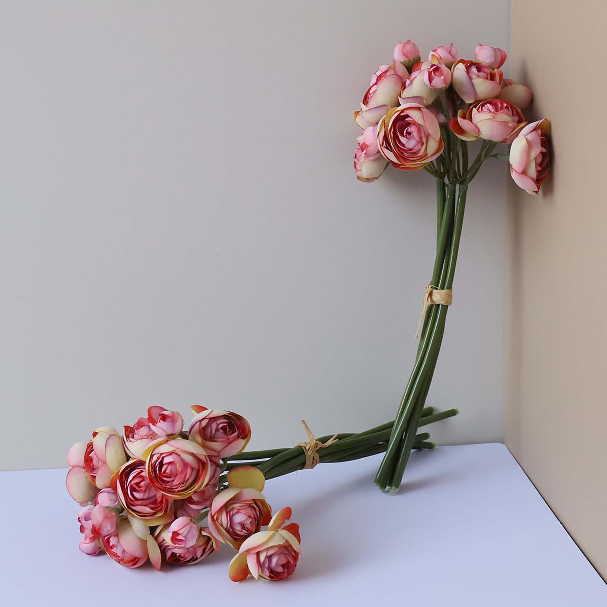Small Peony Silk Ranunculus Flower Bundle