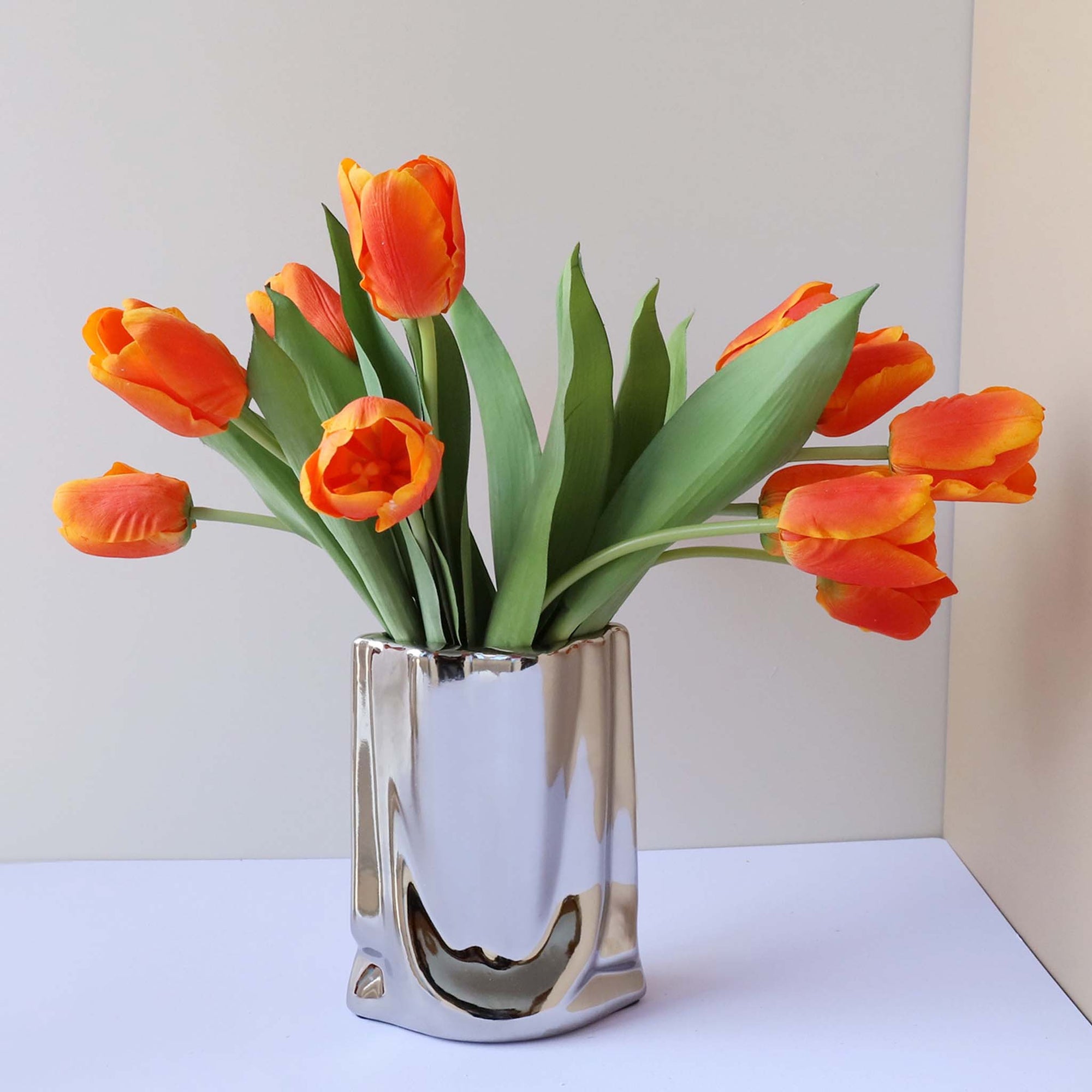 Real Touch Tulips Silk Flowers for Home Decor