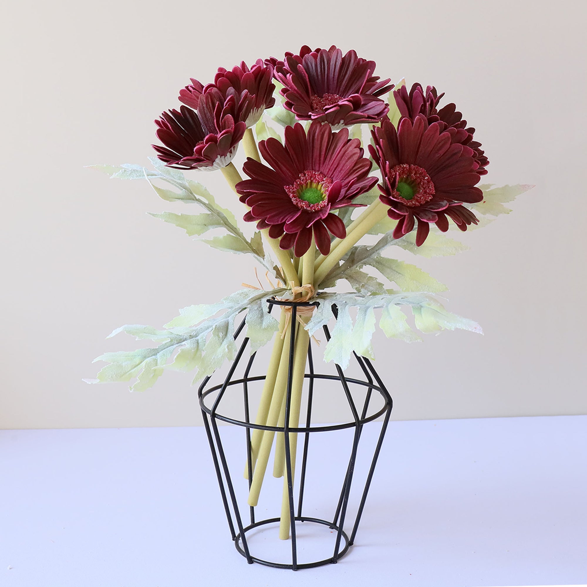Artificial Gerbera Daisy Bouquet Real Touch Flowers for Wedding Bouquets