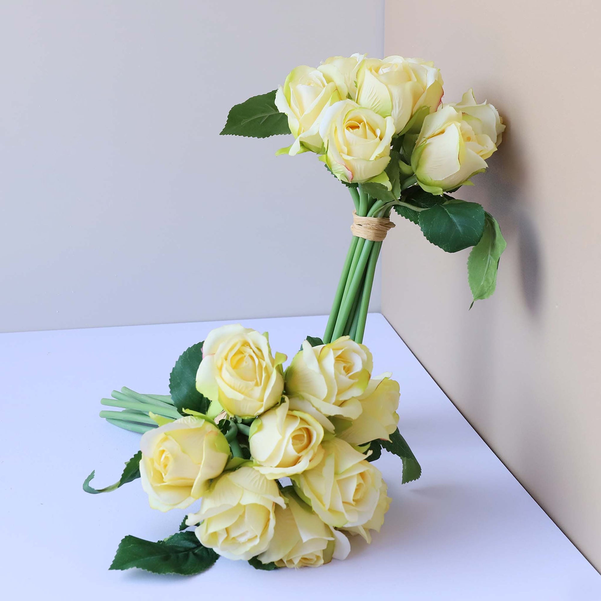 Small Flower Bouquet Silk Roses Bunches