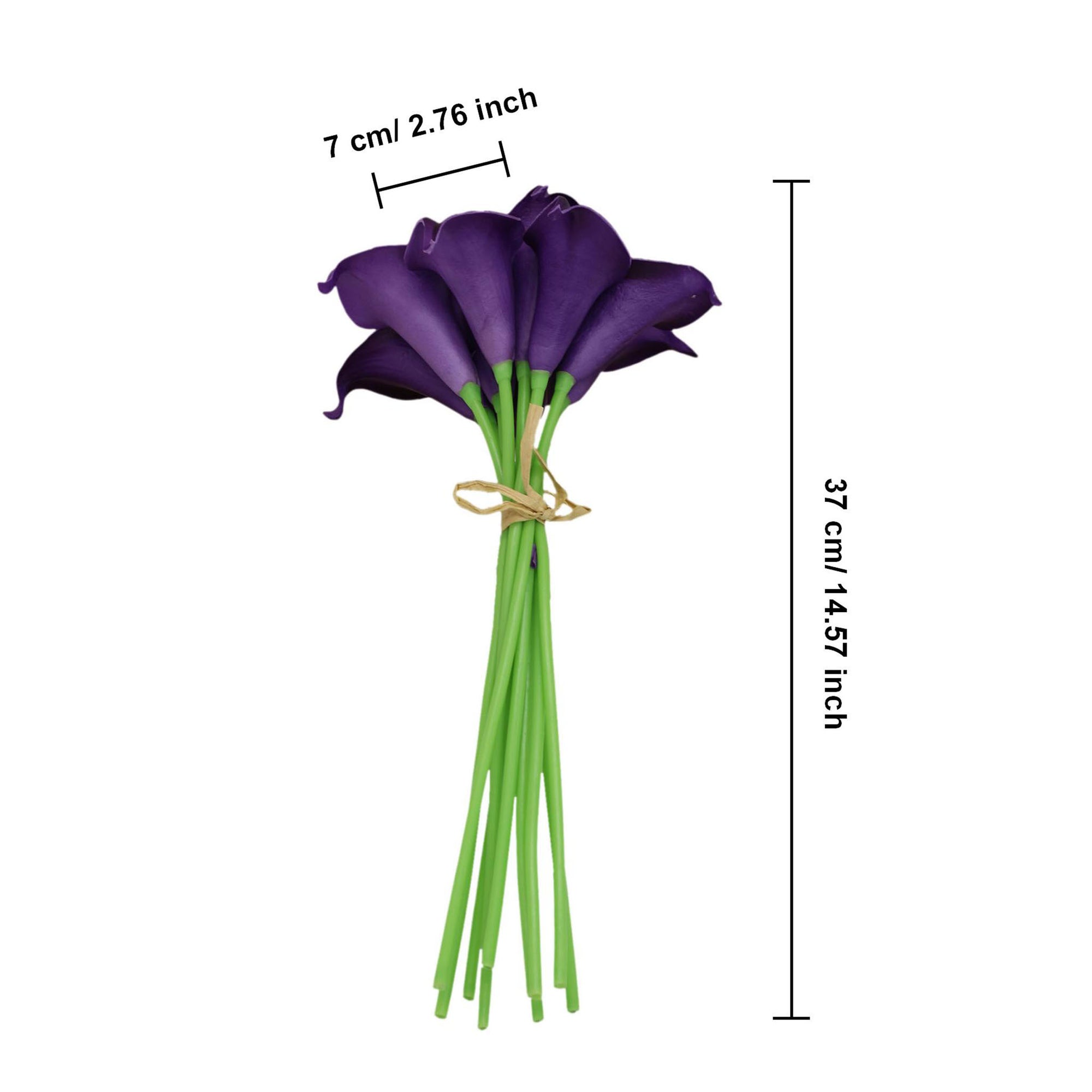 Eggplant Purple Calla Lily Wedding Bouquet