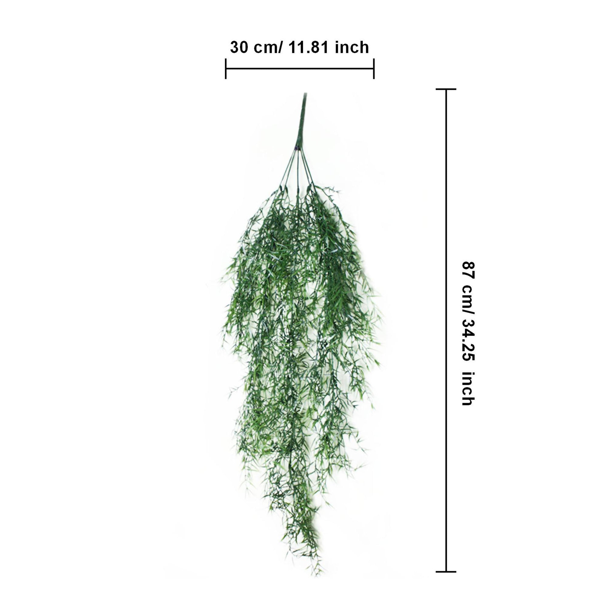 Fake Outdoor Wall Hangings Plants Plastic Sprengeri Grass 2 Bushes