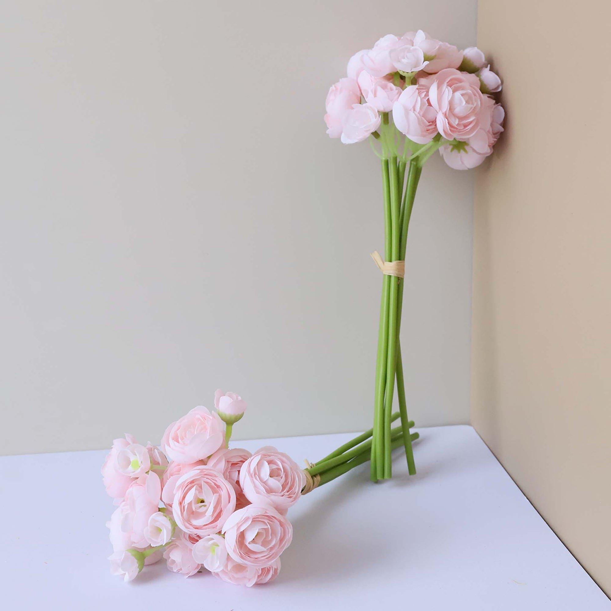 Small Peony Silk Ranunculus Flower Bundle