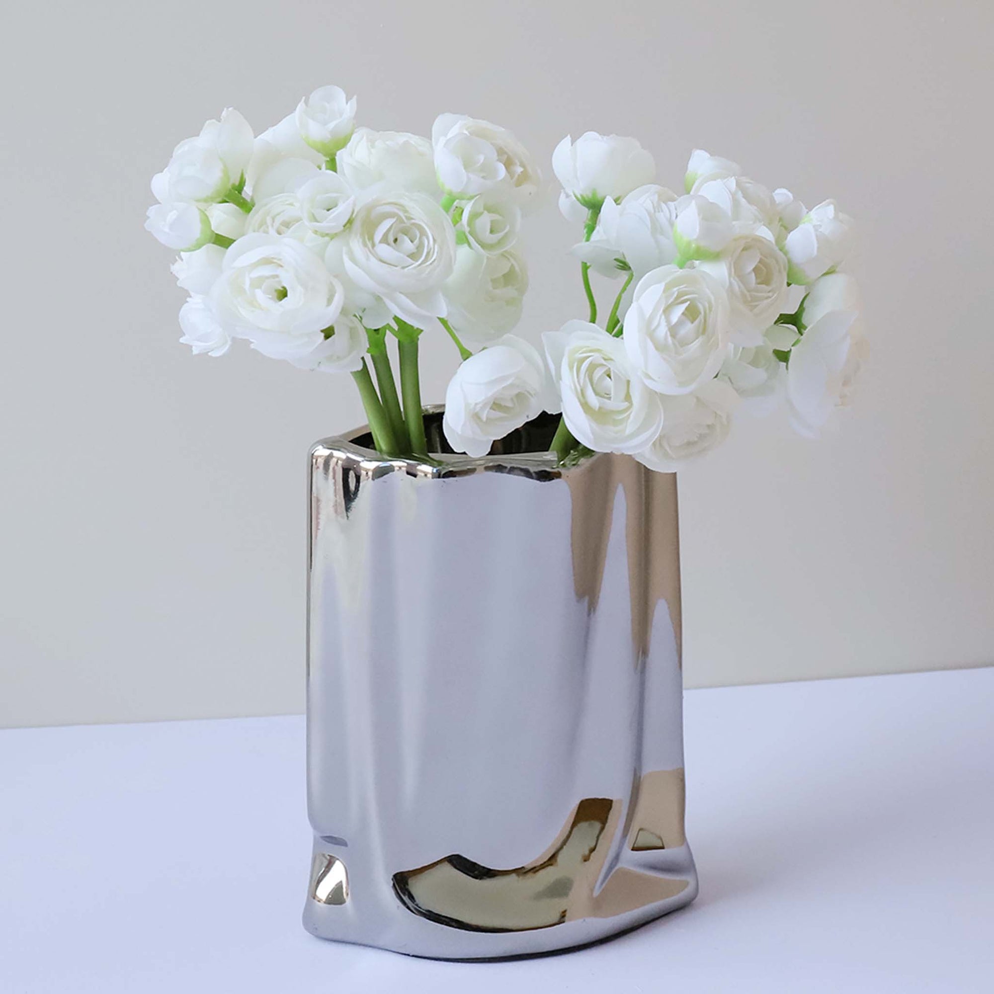 Small Peony Silk Ranunculus Flower Bundle